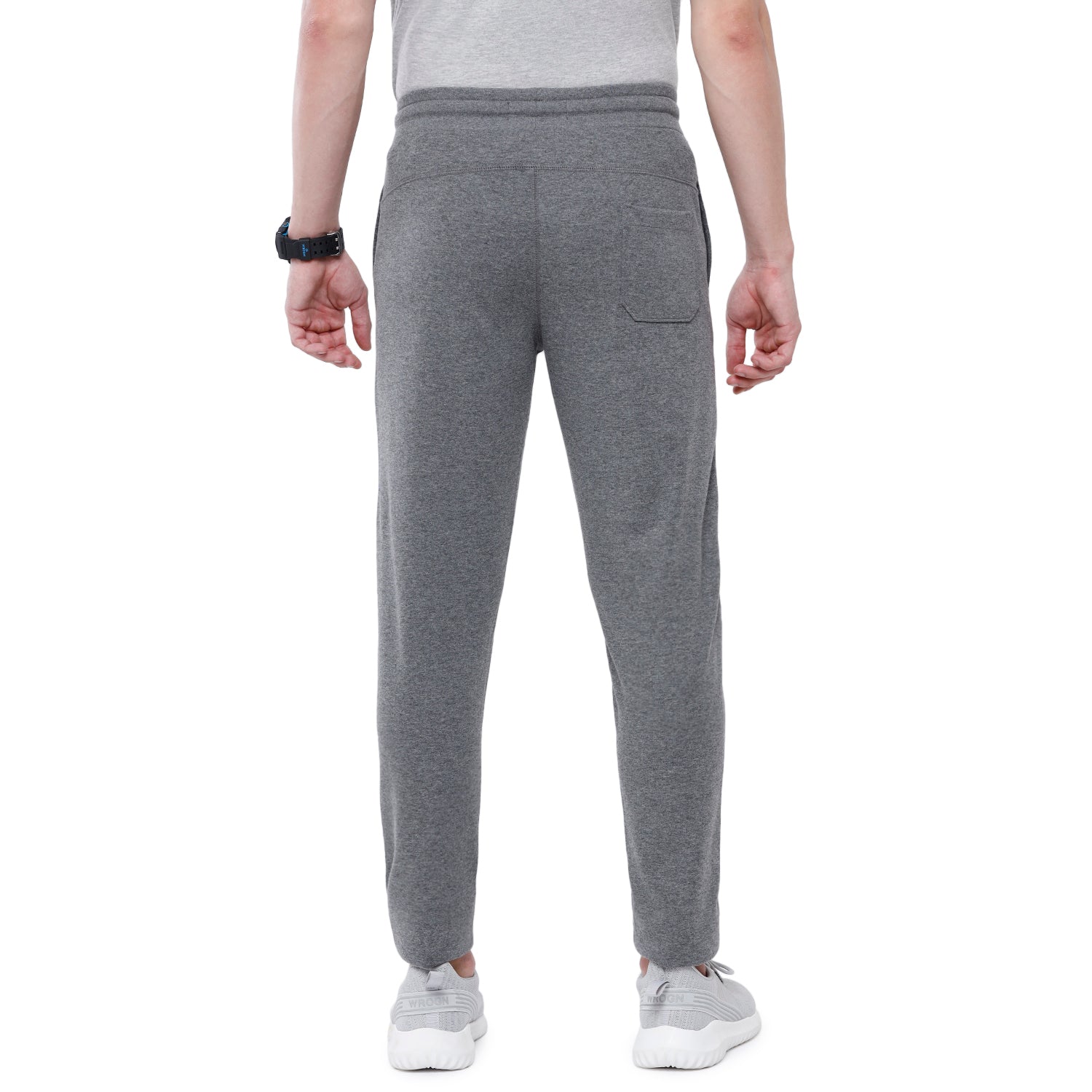 Classic Polo Men's Anthra Solid Melange Slim Fit Trendy Ultra Smart Track Pant - Inox - Anthra Mel Track Pants Classic Polo 