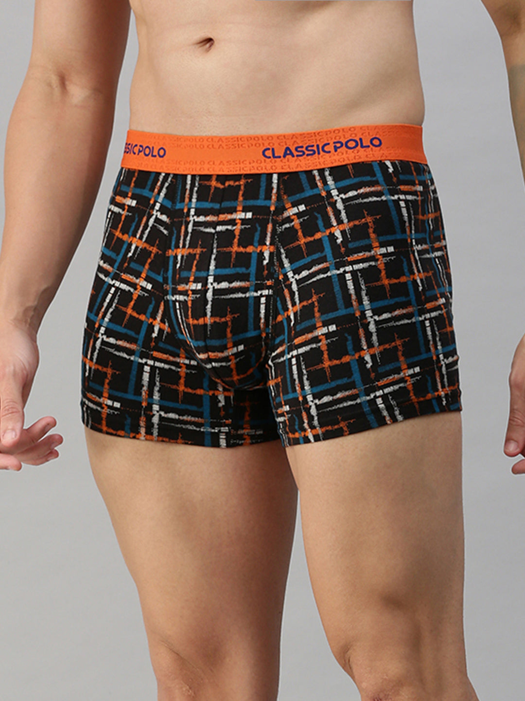 Classic Polo Men's Modal Printed Trunks | Glance - Black & Yellow (Pack of 2)