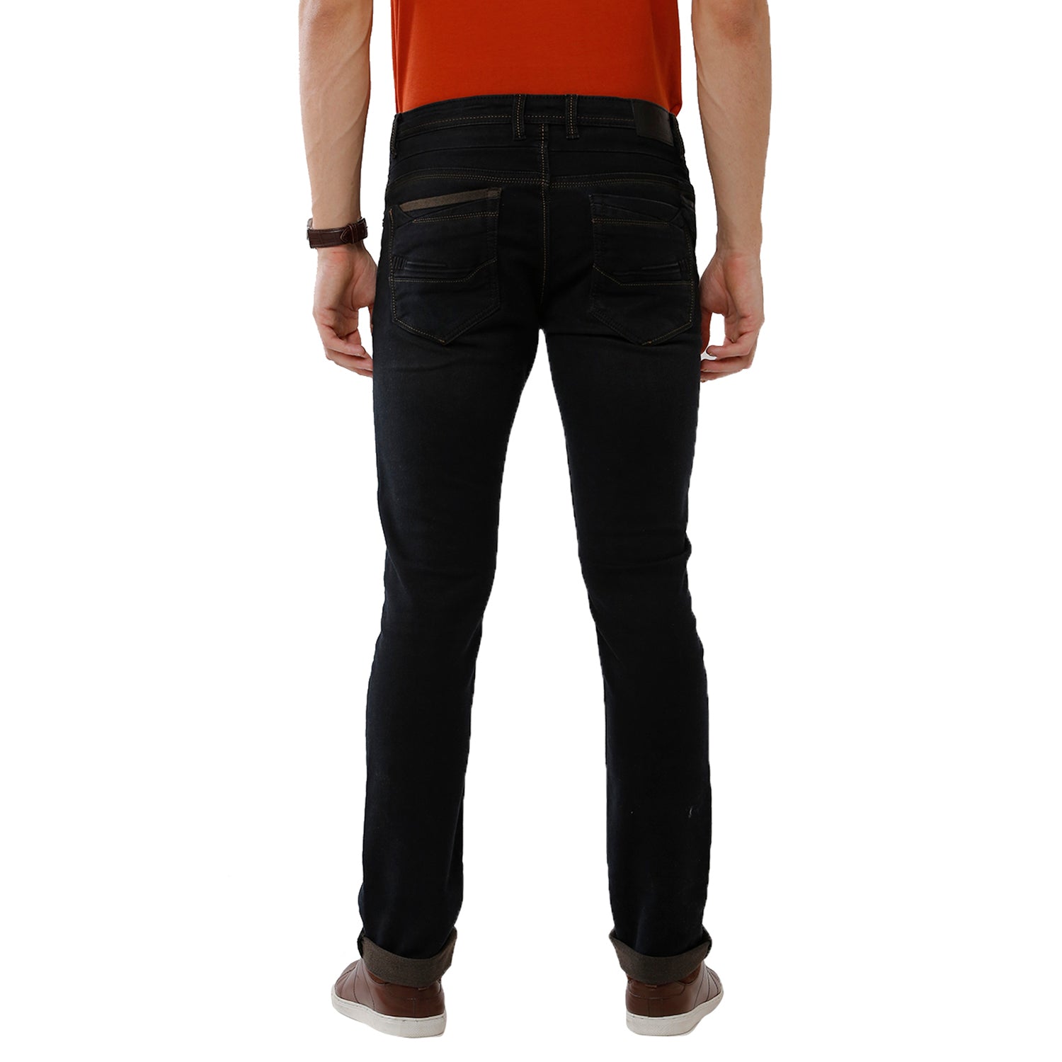 Classic Polo Mens 100% Cotton Solid Slim Fit Black Color Denim (CPDN1-09 A-BLK-SL-LY) Jeans Classic Polo 