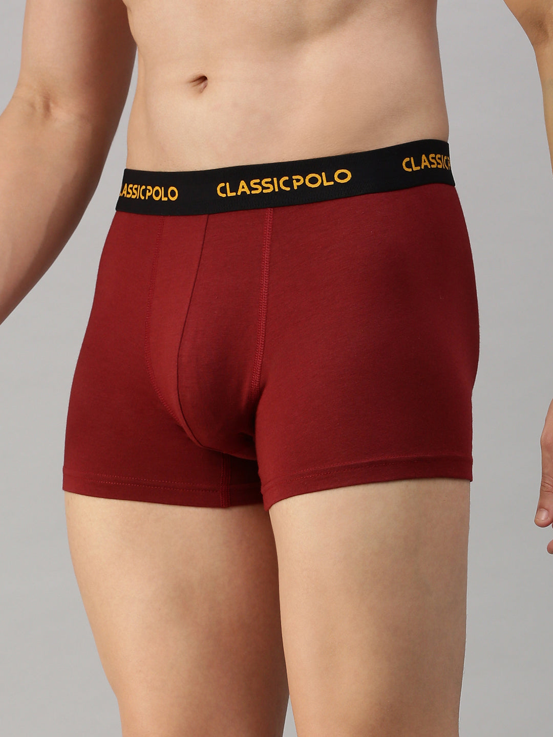 Classic Polo Men's Modal Solid Trunk | Glance - Maroon