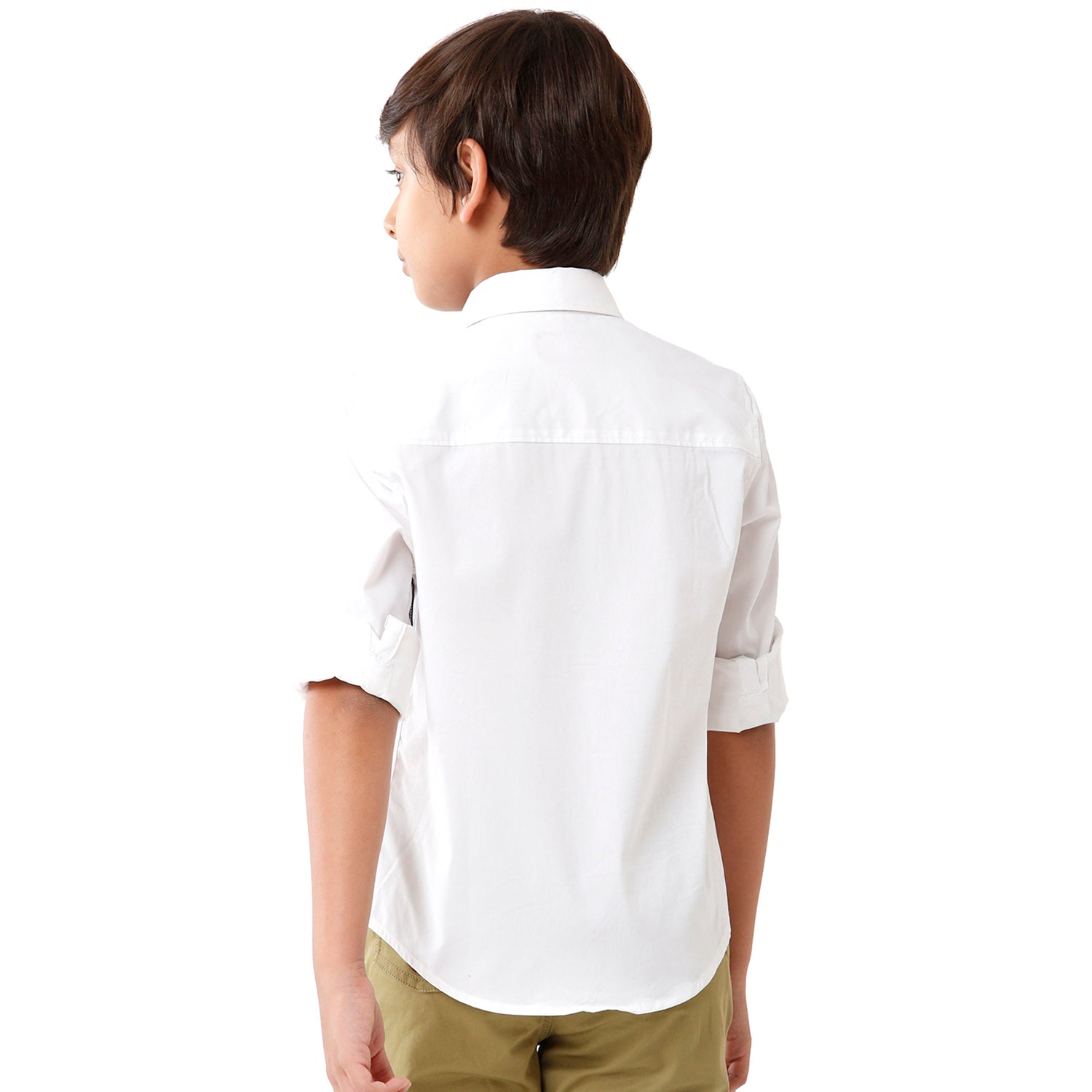 Classic Polo Bro Boys Solid Full Sleeve Slim Fit White Color Shirt - BBSH S2 39 F Shirts Classic Polo 