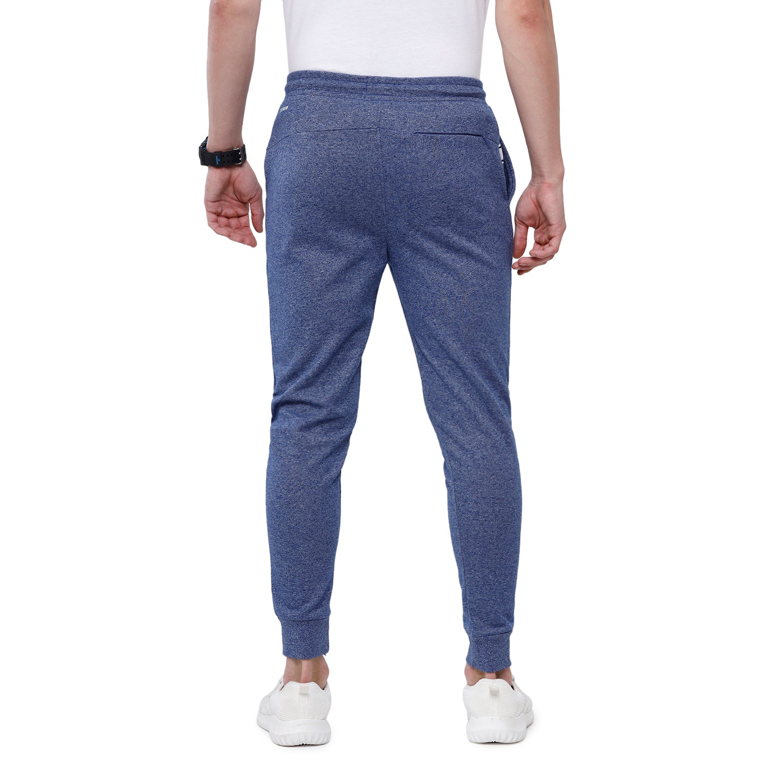 Classic Polo Men's Blue Solid Mélange Slim Fit Sport Jogger Pant - Gioz-04 A Track Pants Classic Polo 