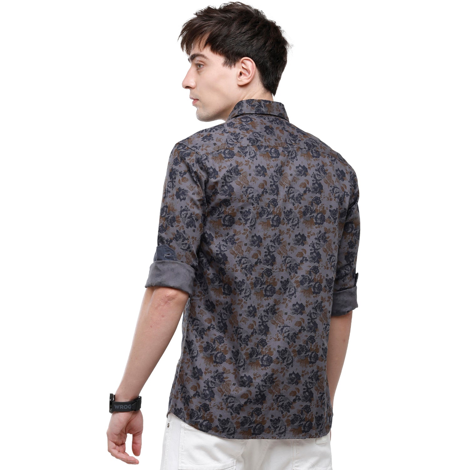 Swiss Club Mens 100% Cotton Printed Full Sleeve Woven Shirt - Multicolor (S-SC-82 A-FS-PRT-SF) Shirts Swiss club 