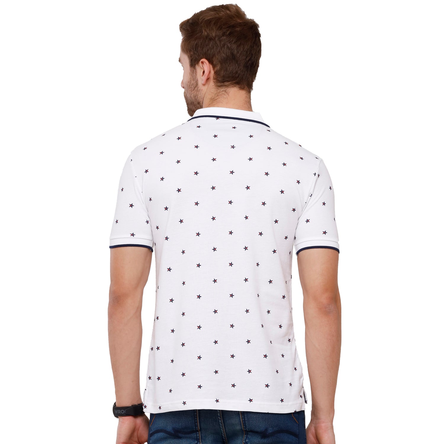Classic Polo Mens Printed Half Sleeve Slim Fit Polo Neck T-Shirt (BEAU - 161 A SF P) T-shirt Classic Polo 