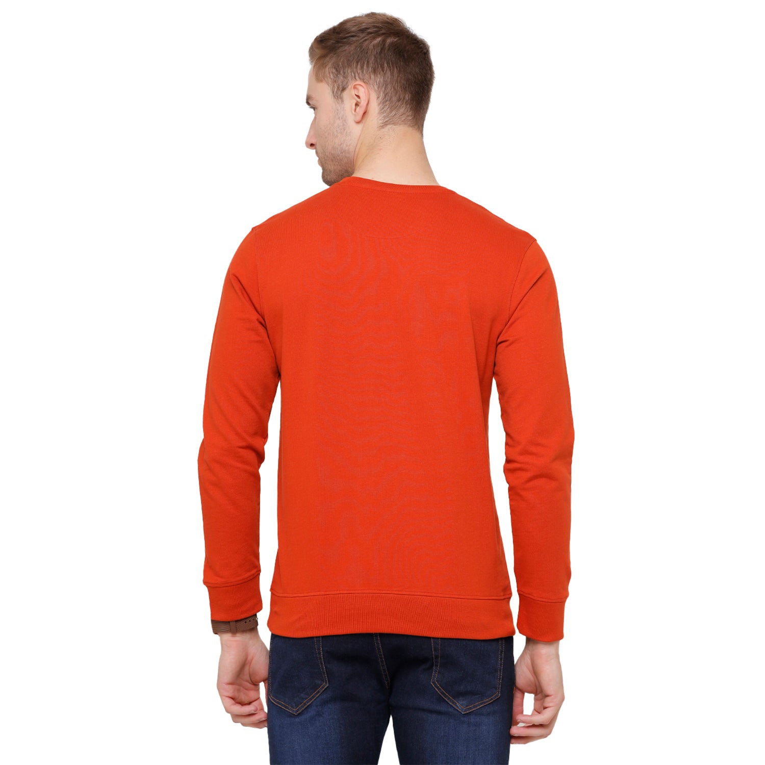 Classic Polo Men's Solid Full Sleeve Red Sweat Shirt - CPSS-312 B Sweat Shirts Classic Polo 