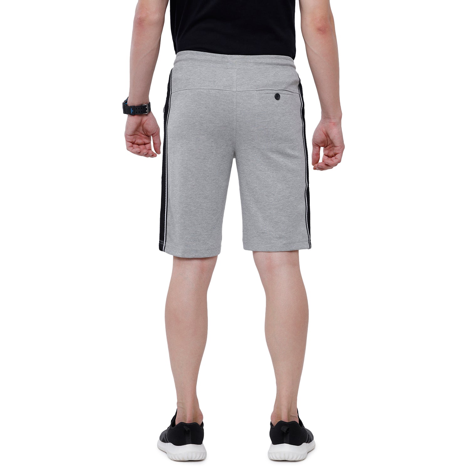 Classic Polo Men's White Melange Printed Slim Fit Stylish Shorts - Cielo - 03 B Shorts Classic Polo 