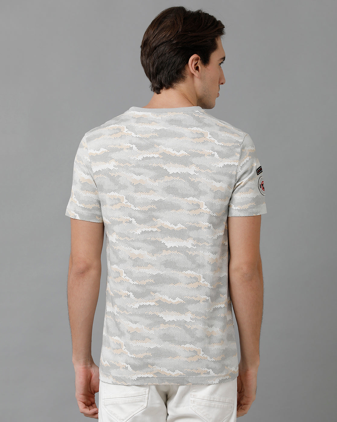 CP BRO Men's Cotton Half Sleeve Printed Slim Fit Round Neck Multicolor T-Shirt | Brcn - 532 B