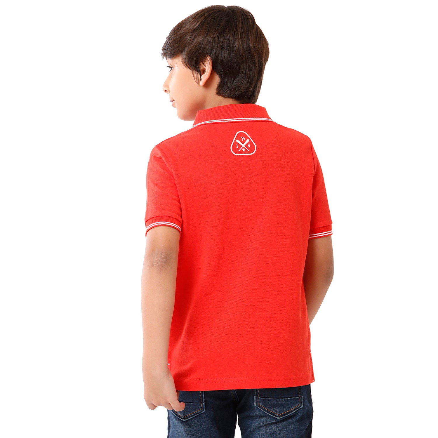 Classic Polo Bro Boys Solid Half Sleeve Slim Fit Polo Neck Red Color T-Shirt - BBP 01 T-shirt Classic Polo 
