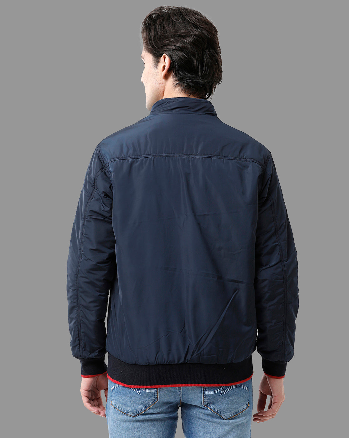 Classic Polo Mens Cotton Full Sleeve Solid Slim Fit Round Neck Multicolor Reversable Jackets | Cpj 21 Fs 441