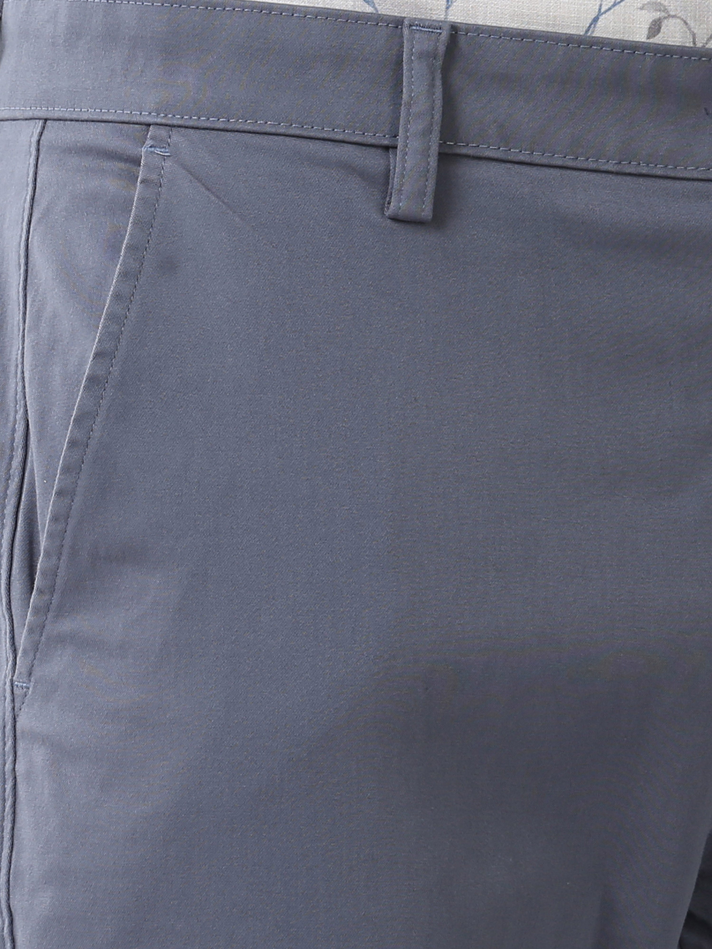 Classic Polo Mens Cotton Solid Moderate Fit Blue Color Trouser | TO2-05 A-BLU-MF-LY