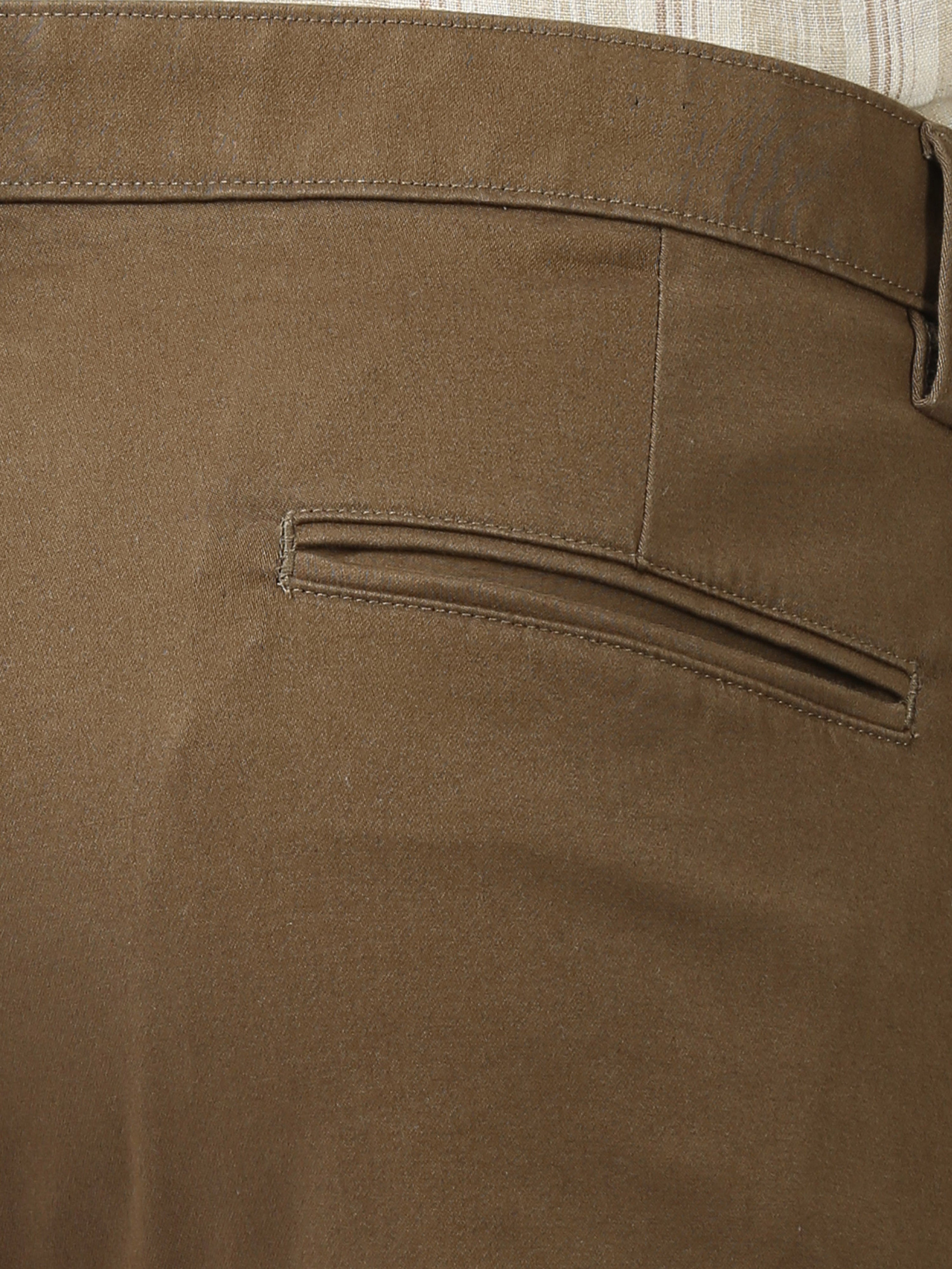 Classic Polo Mens Cotton Solid Moderate Fit Khakhi Color Trouser | TO2-05 B-KHA-MF-LY