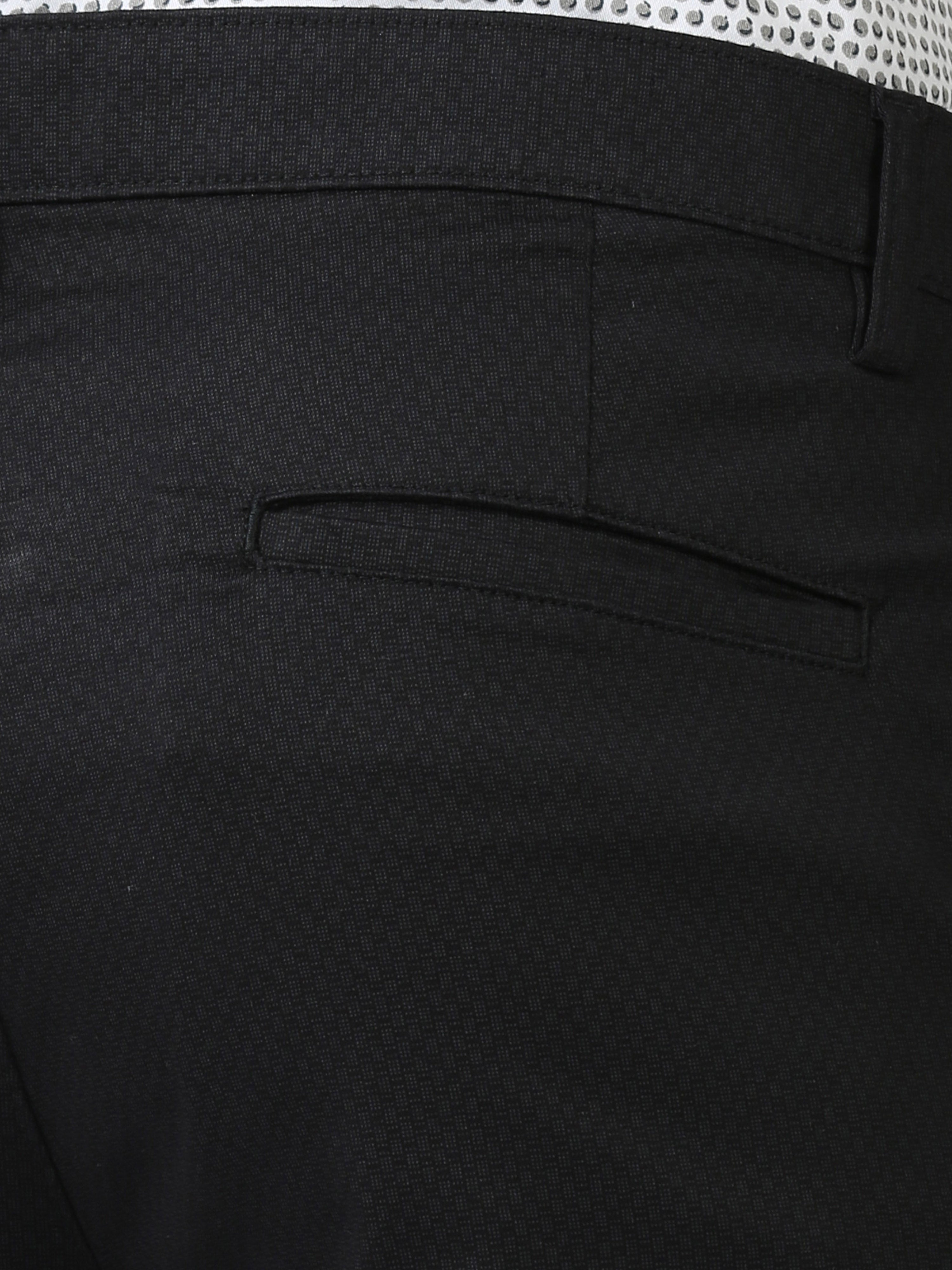 Classic Polo Mens Cotton Printed Chiesel Fit Black Color Trouser | TBO2-25 C-BLK-CF-LY