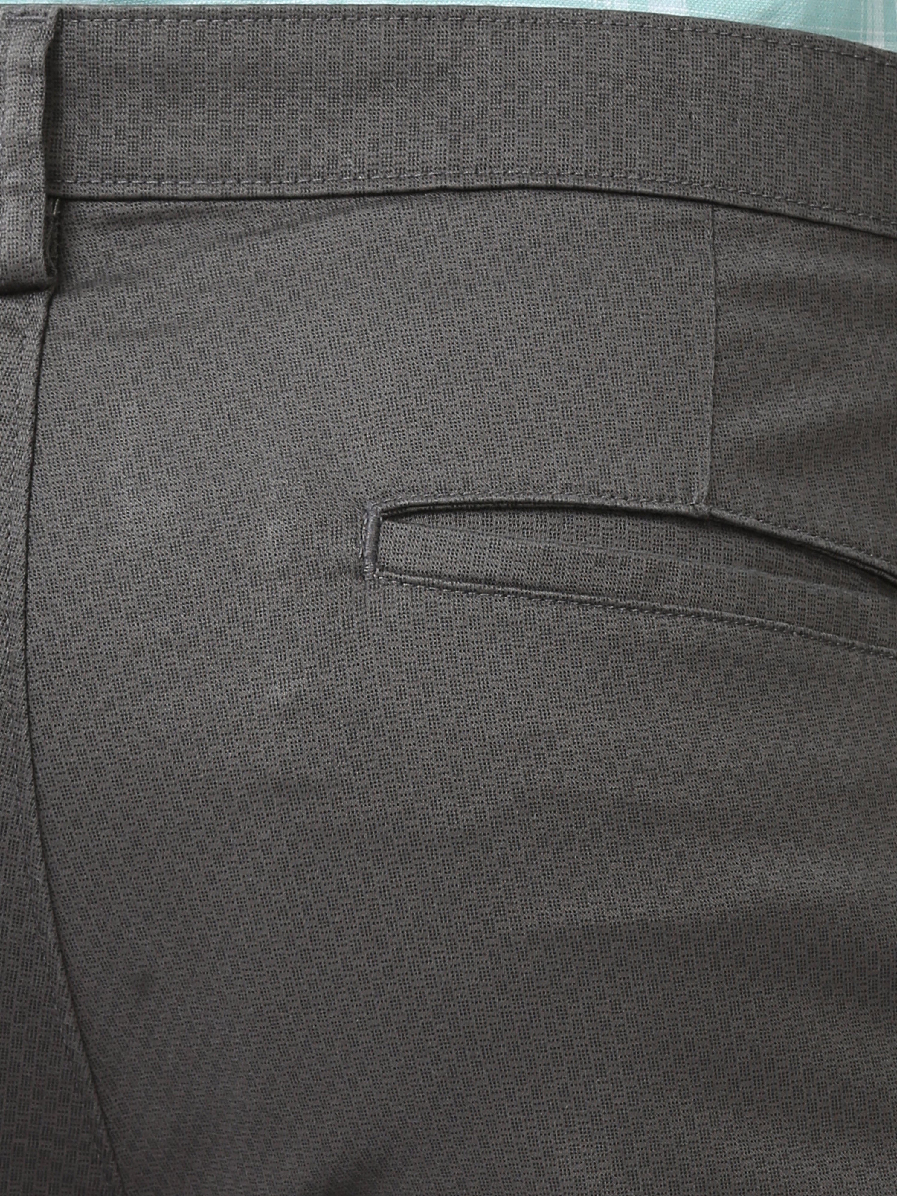 Classic Polo Mens Cotton Printed Chiesel Fit Grey Color Trouser | TBO2-25 A-GRY-CF-LY