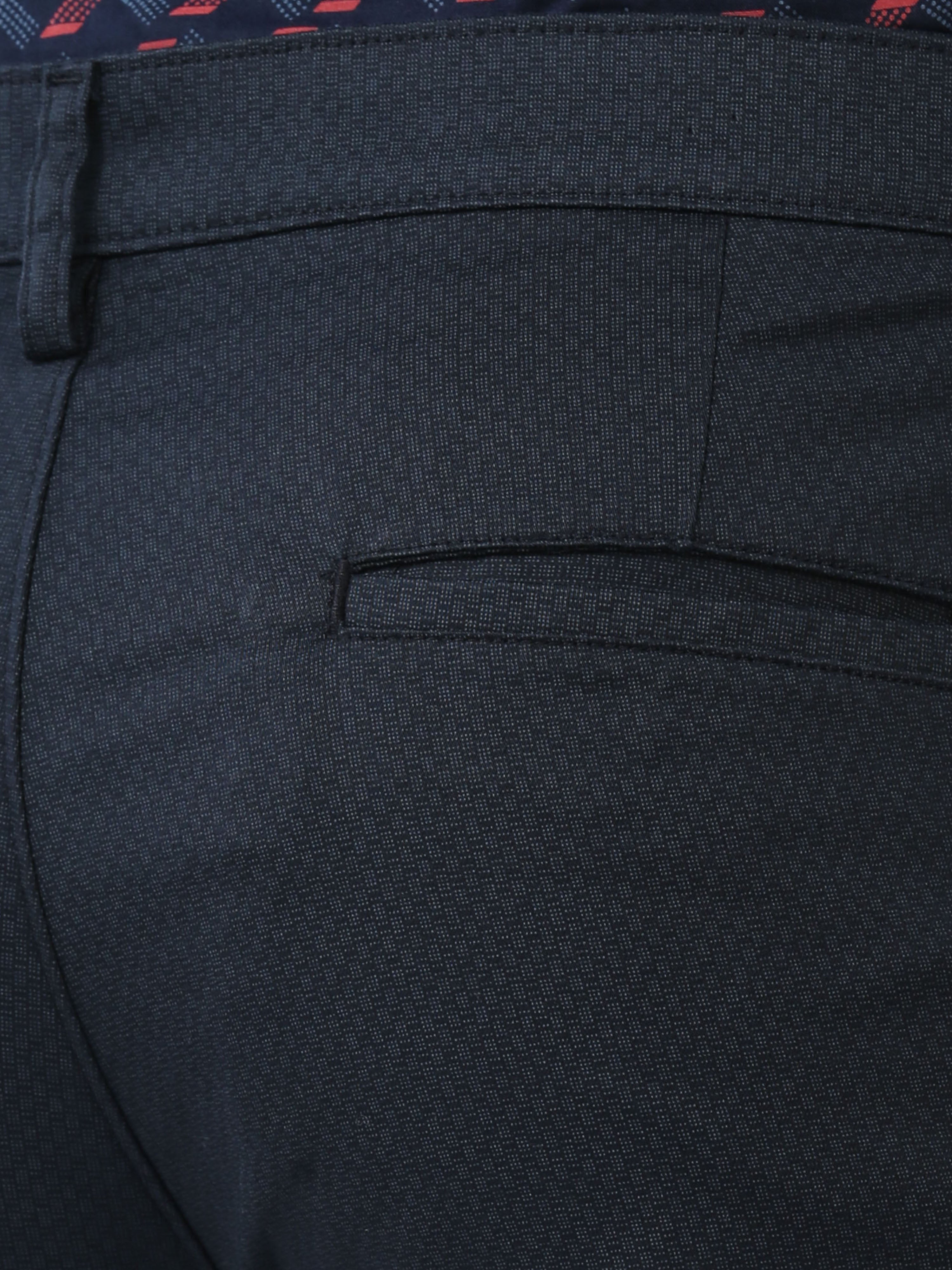Classic Polo Mens Cotton Printed Chiesel Fit Navy Blue Color Trouser | TBO2-25 B-NVY-CF-LY