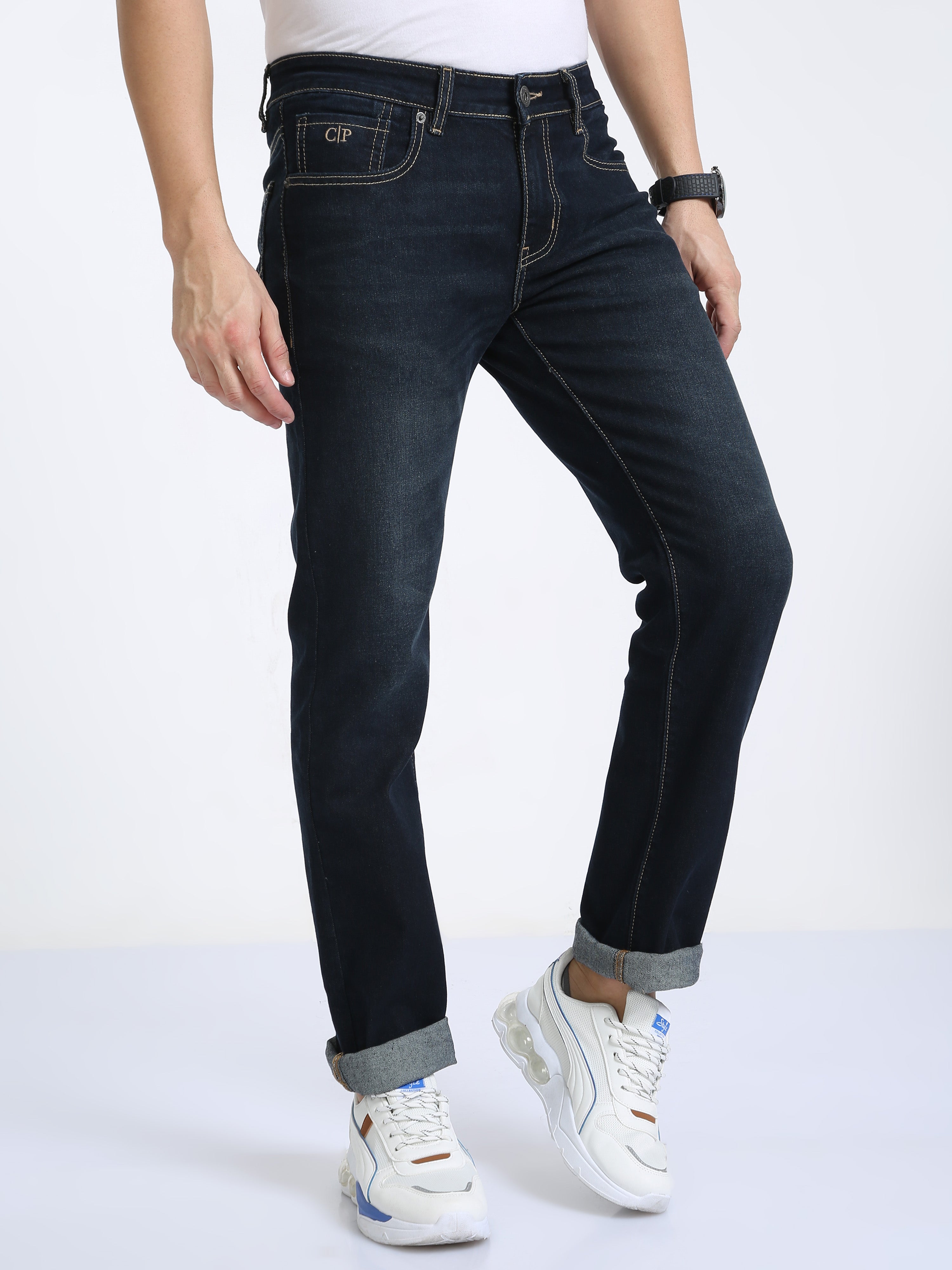 C.P. Company Mean Fit Slim Jeans Black D00
