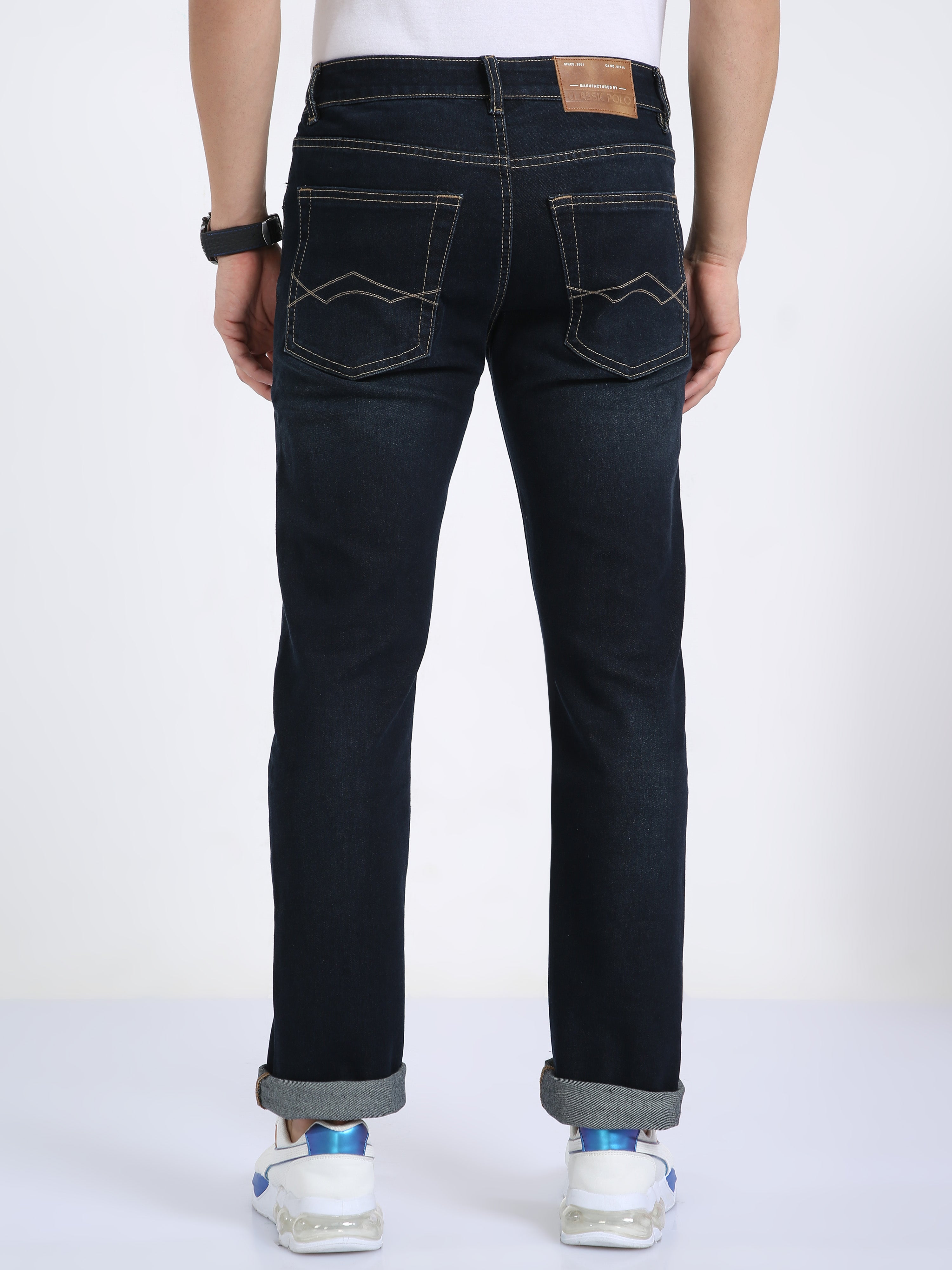 Classic Polo Men's Slim Fit Cotton Denim | CPDO2-26 NVY-SF-LY