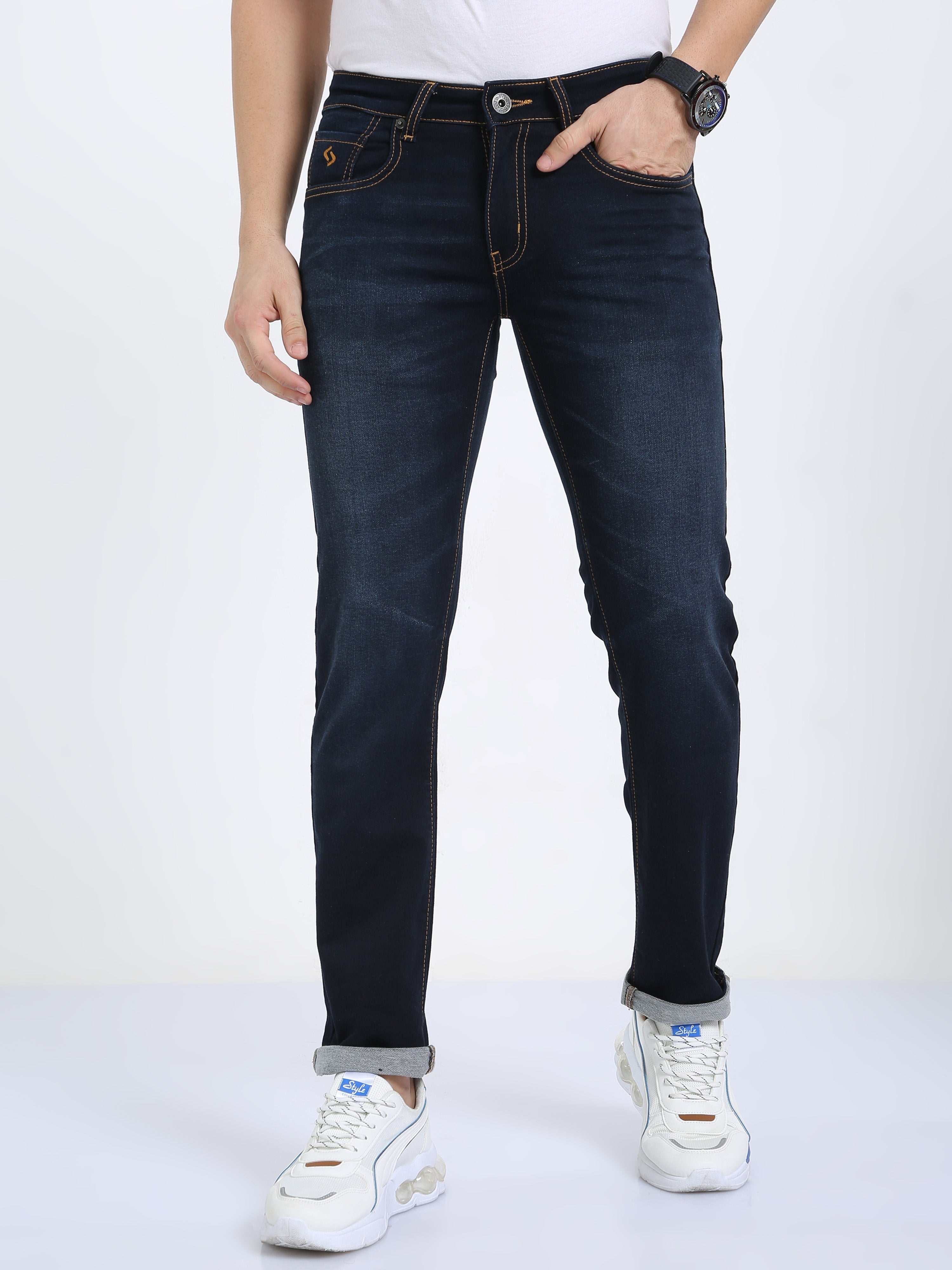 Classic Polo Men's Slim Fit Cotton Denim | CPDO2-42 BLU-SF-LY