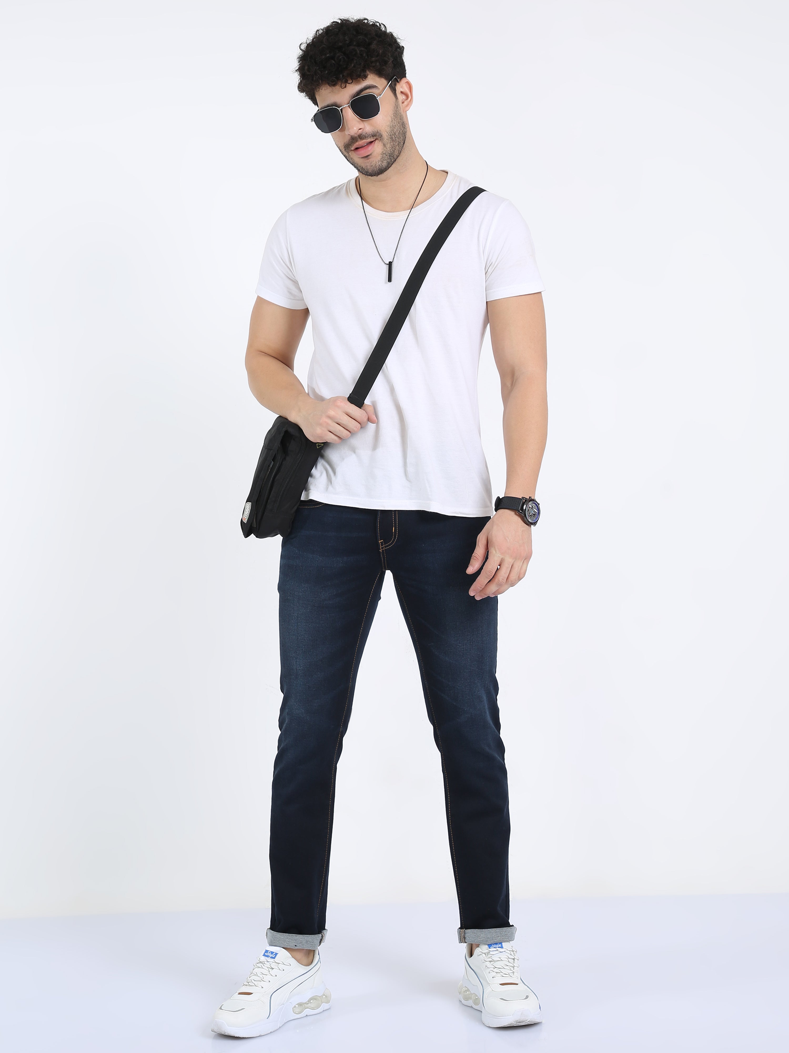 Classic Polo Men's Slim Fit Cotton Denim | CPDO2-42 BLU-SF-LY