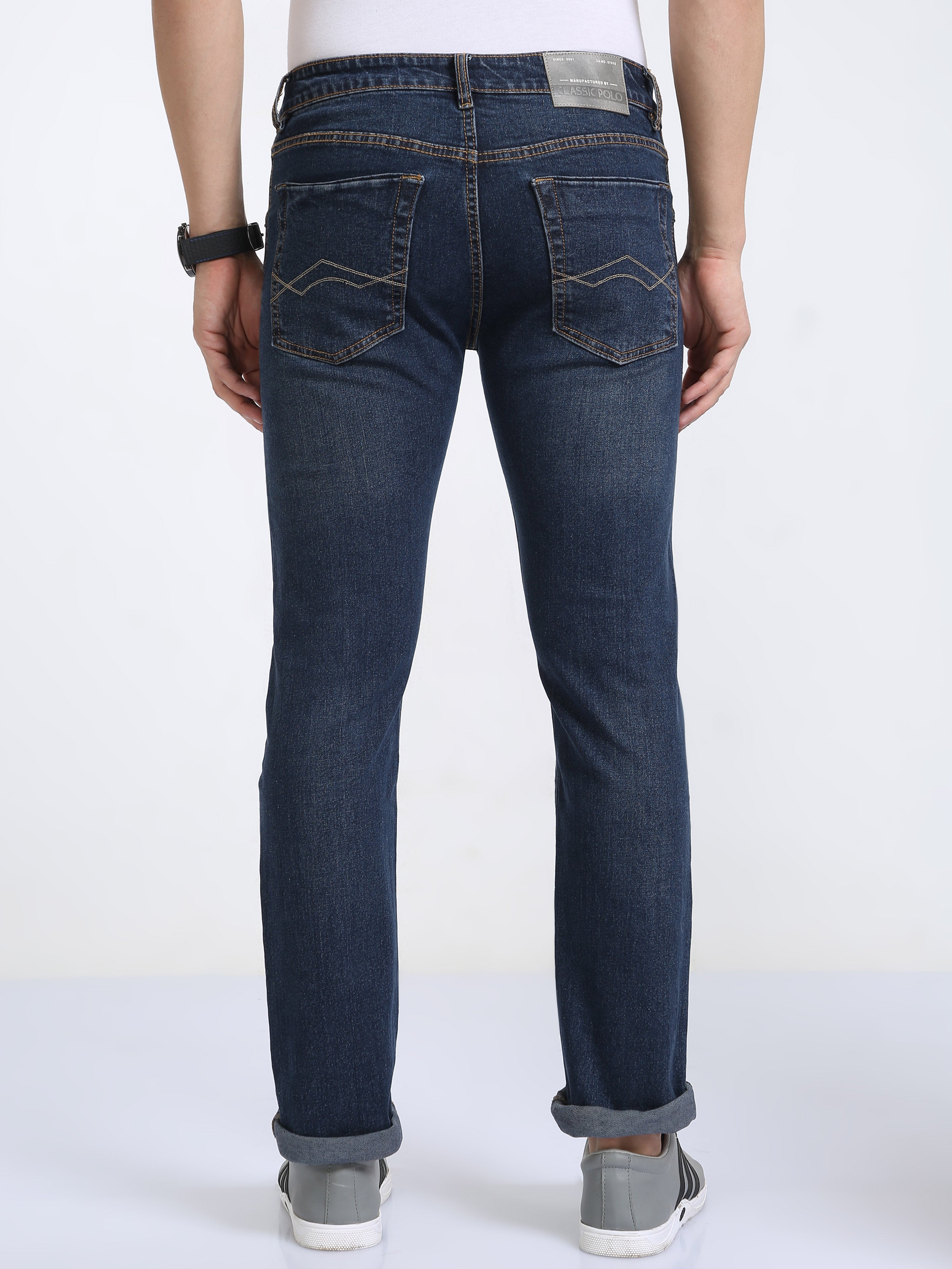 Classic Polo Men's Slim Fit Cotton Denim | CPDO2-19 BLU-SF-LY