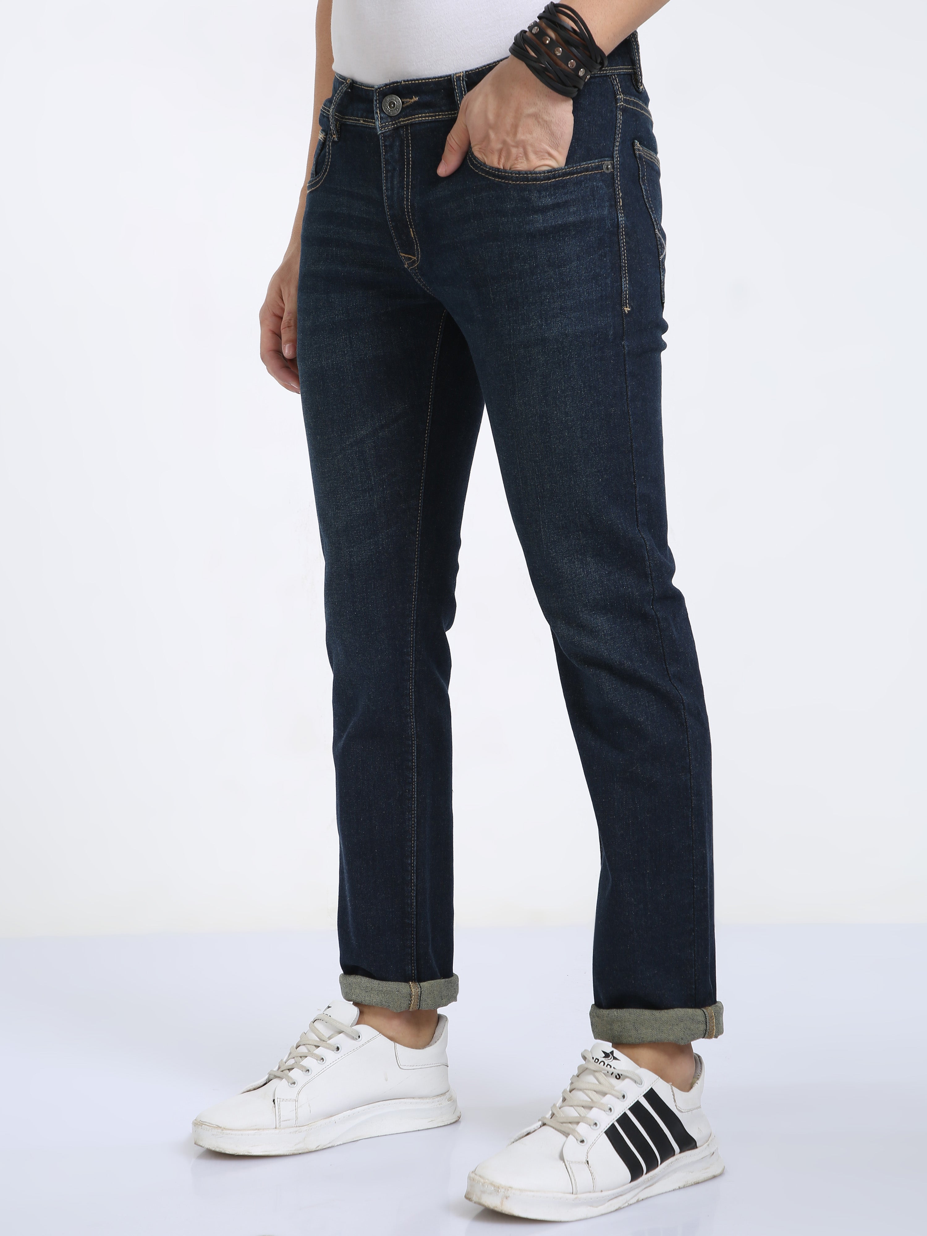 Classic Polo Men's Slim Fit Cotton Denim | CPDO2-29 NVY-SF-LY