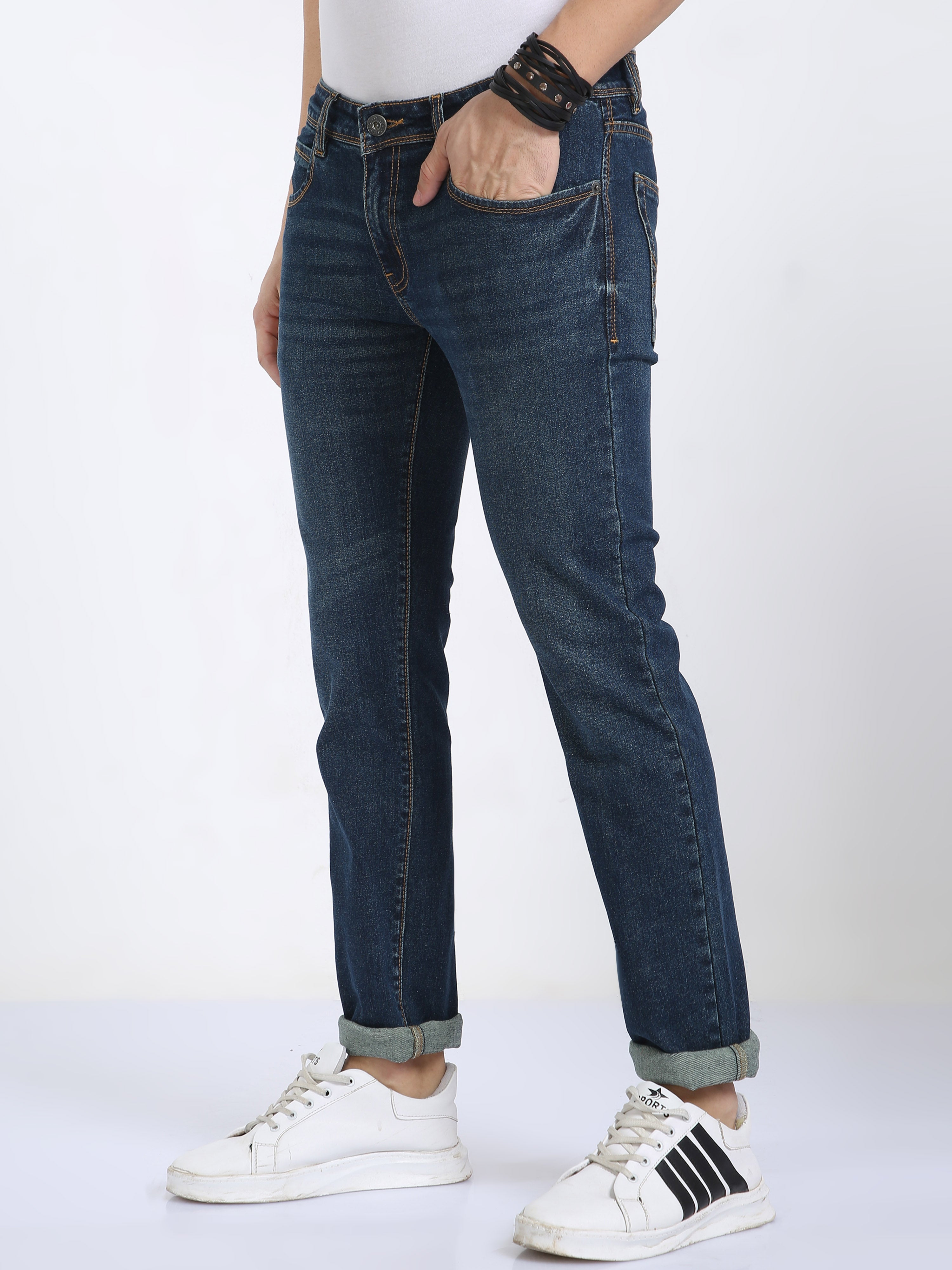 Classic Polo Men's Slim Fit Cotton Denim | CPDO2-20 BLU-SF-LY