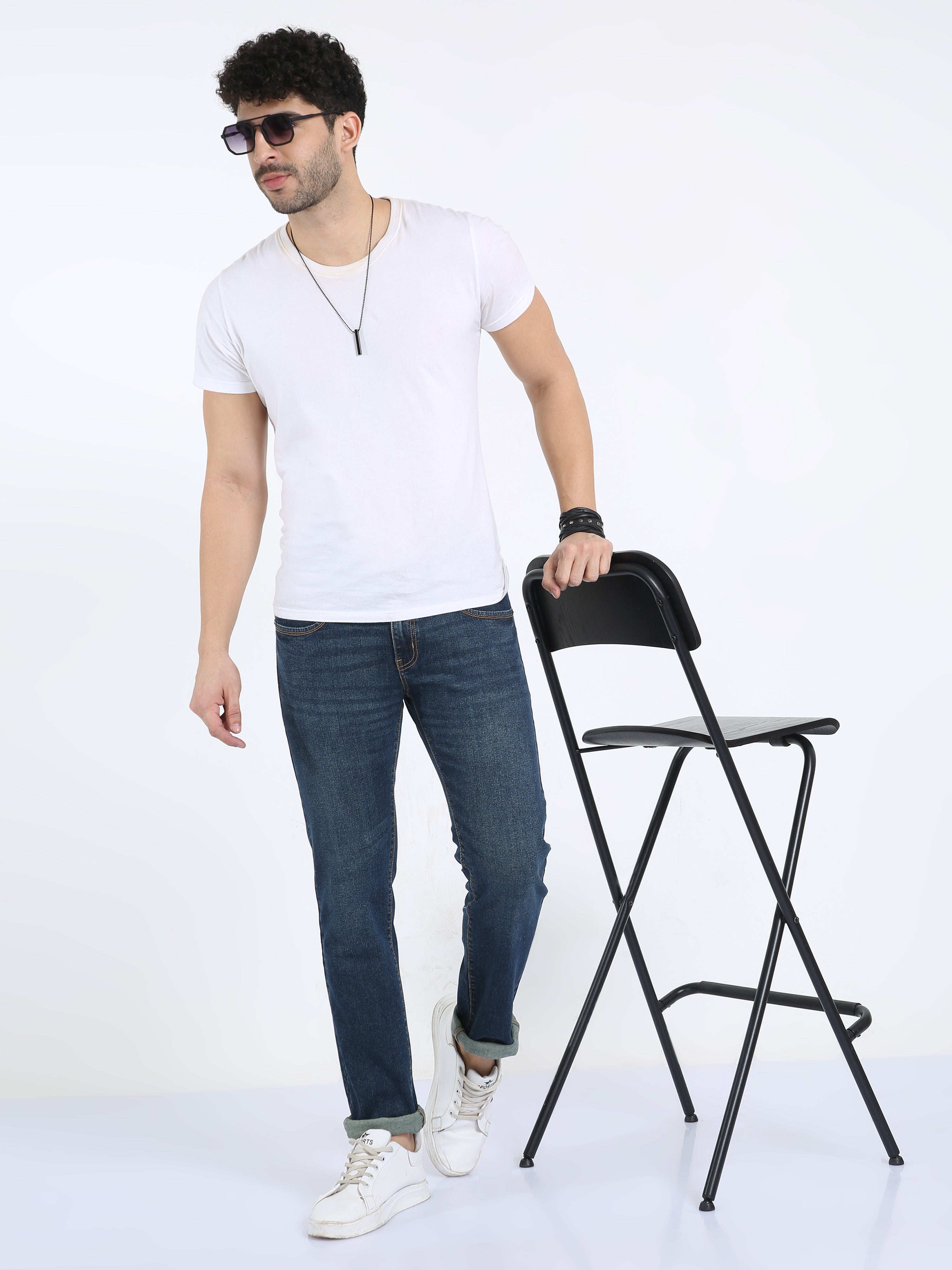 Classic Polo Men's Slim Fit Cotton Denim | CPDO2-20 BLU-SF-LY