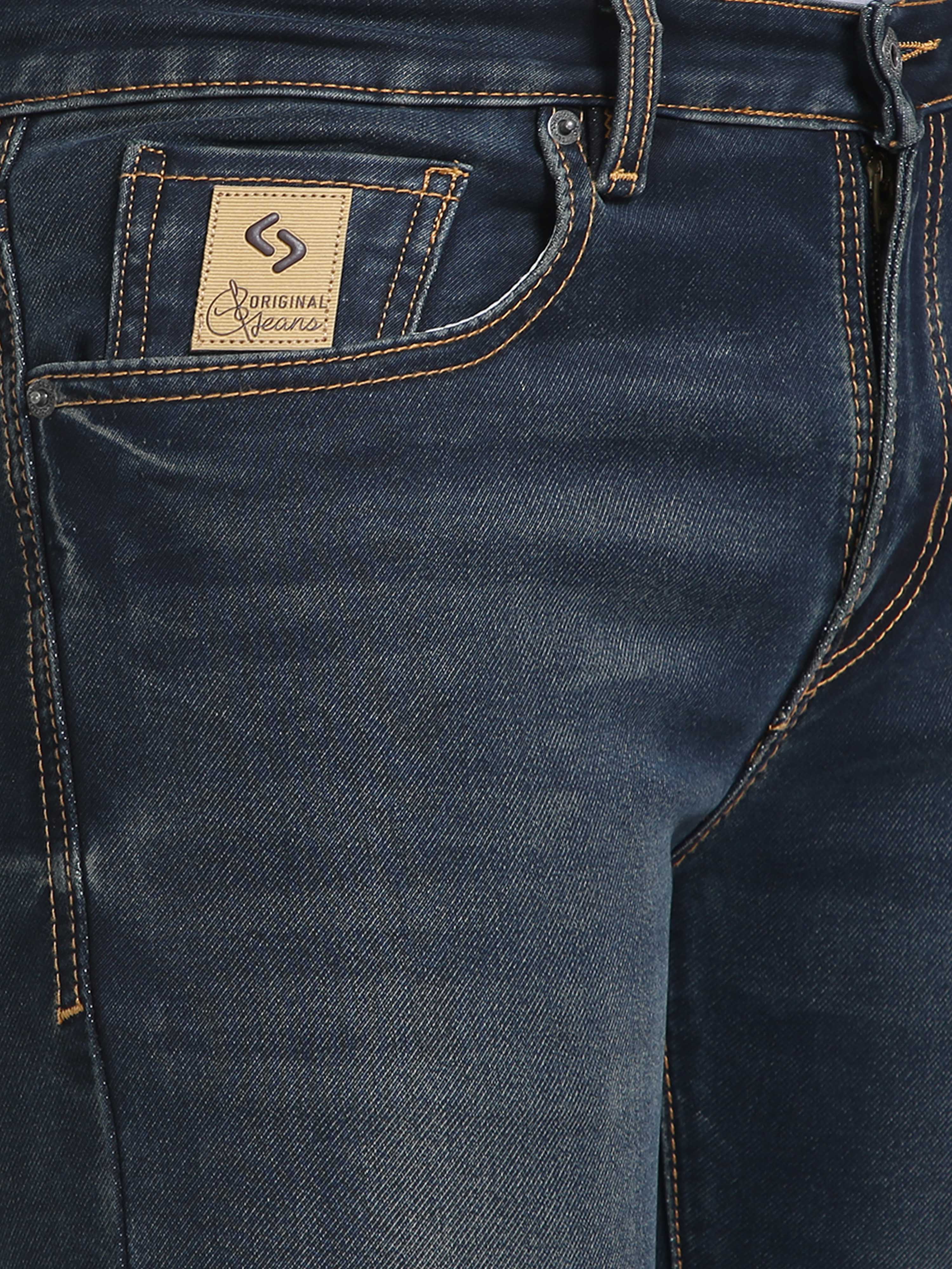 CP BRO Men's Ankle Fit Cotton Denim | CPBDO2-05 NVY-AF-LY