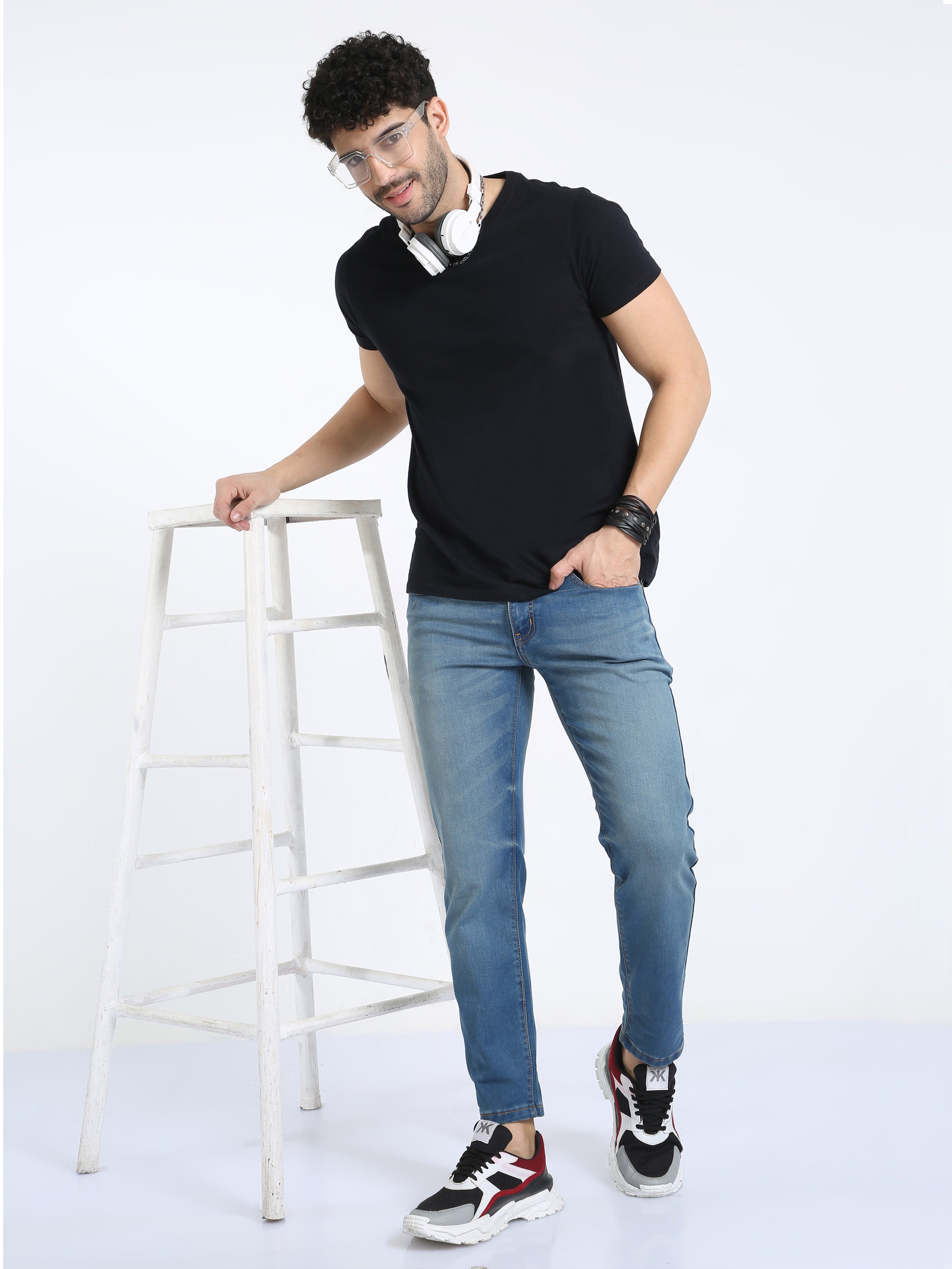 Classic Polo Men's Ankle Fit Cotton Denim | CPDO2-10 BLU-AF-LY