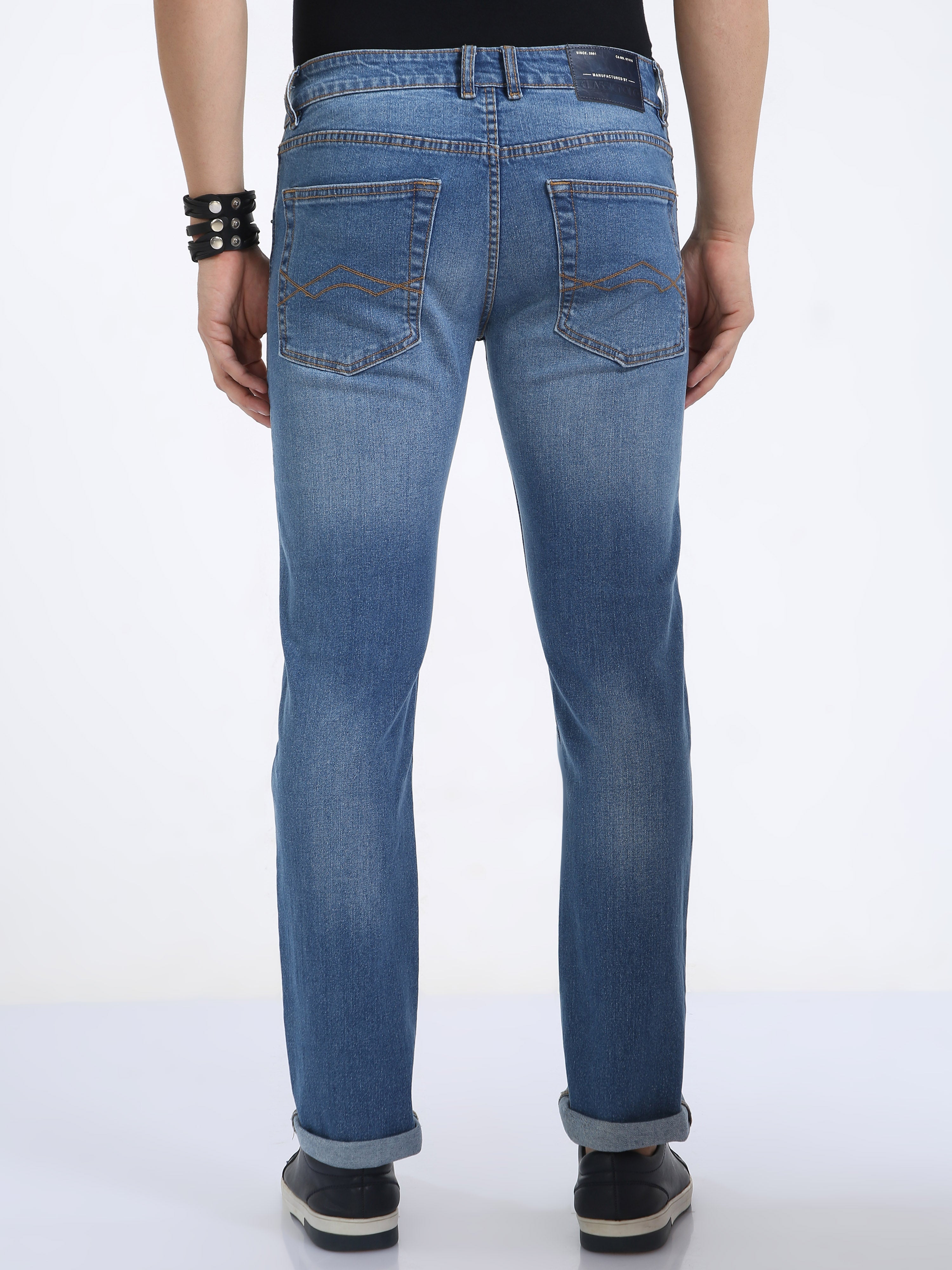 Classic Polo Men's Slim Fit Cotton Denim | CPDO2-13 DBLU-SF-LY