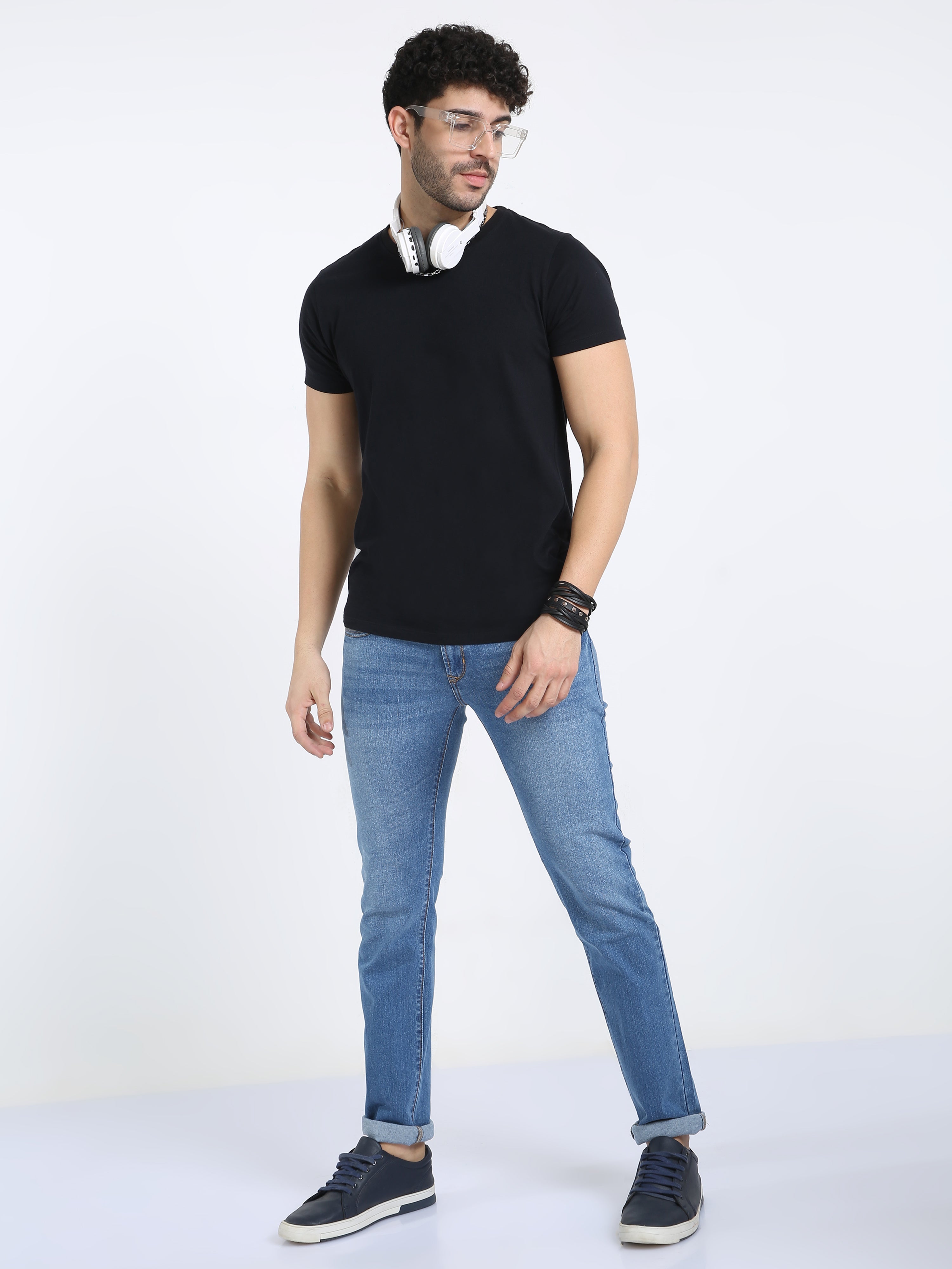 Classic Polo Men's Slim Fit Cotton Denim | CPDO2-13 DBLU-SF-LY
