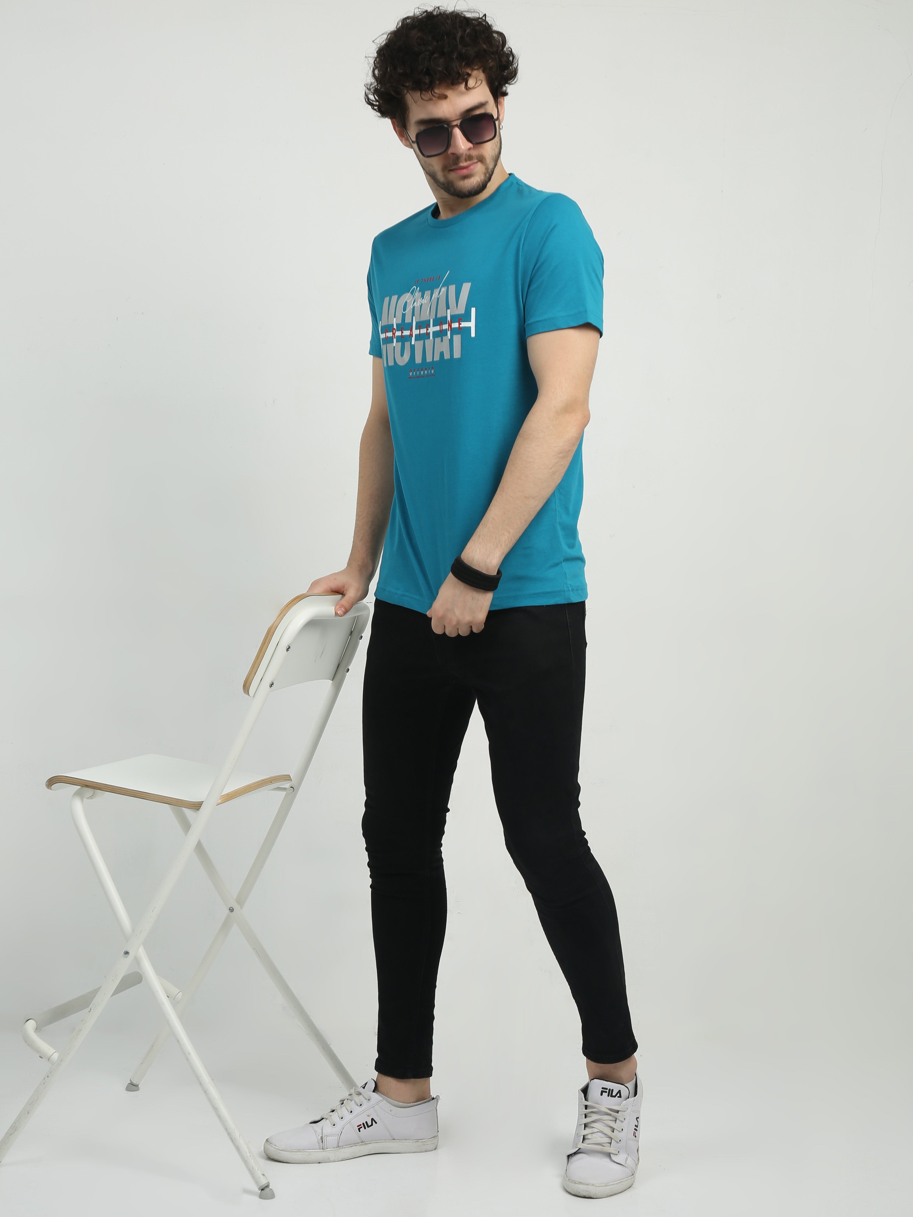 Classic Polo Men's Crew Neck Half Sleeve Slim Fit Cotton T Shirt | TOY-TRIO-903 SF C