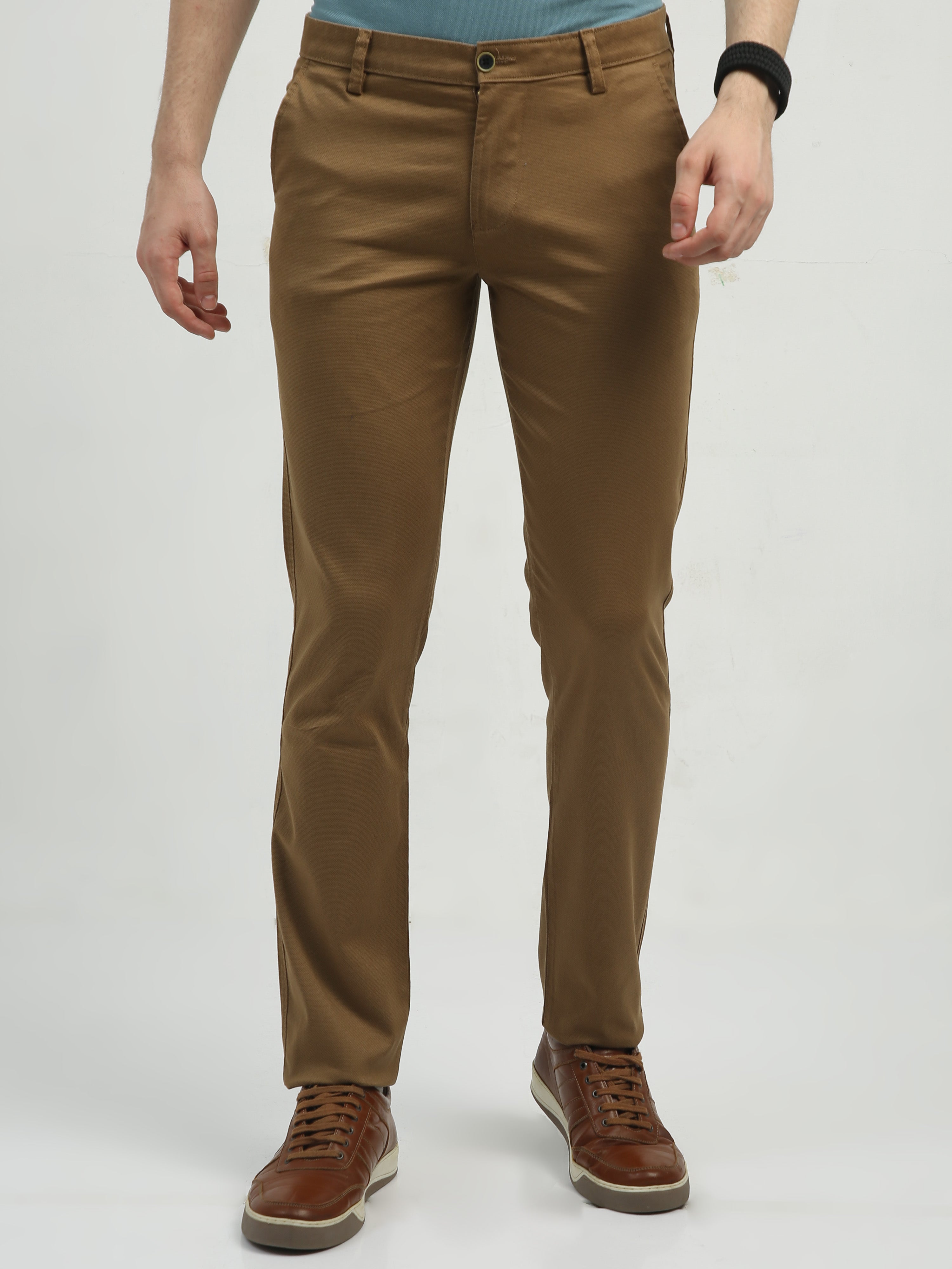 Classic Polo Men's   Chiseled Fit Cotton Trousers | TBO2-29 B-DKHA-CF-LY