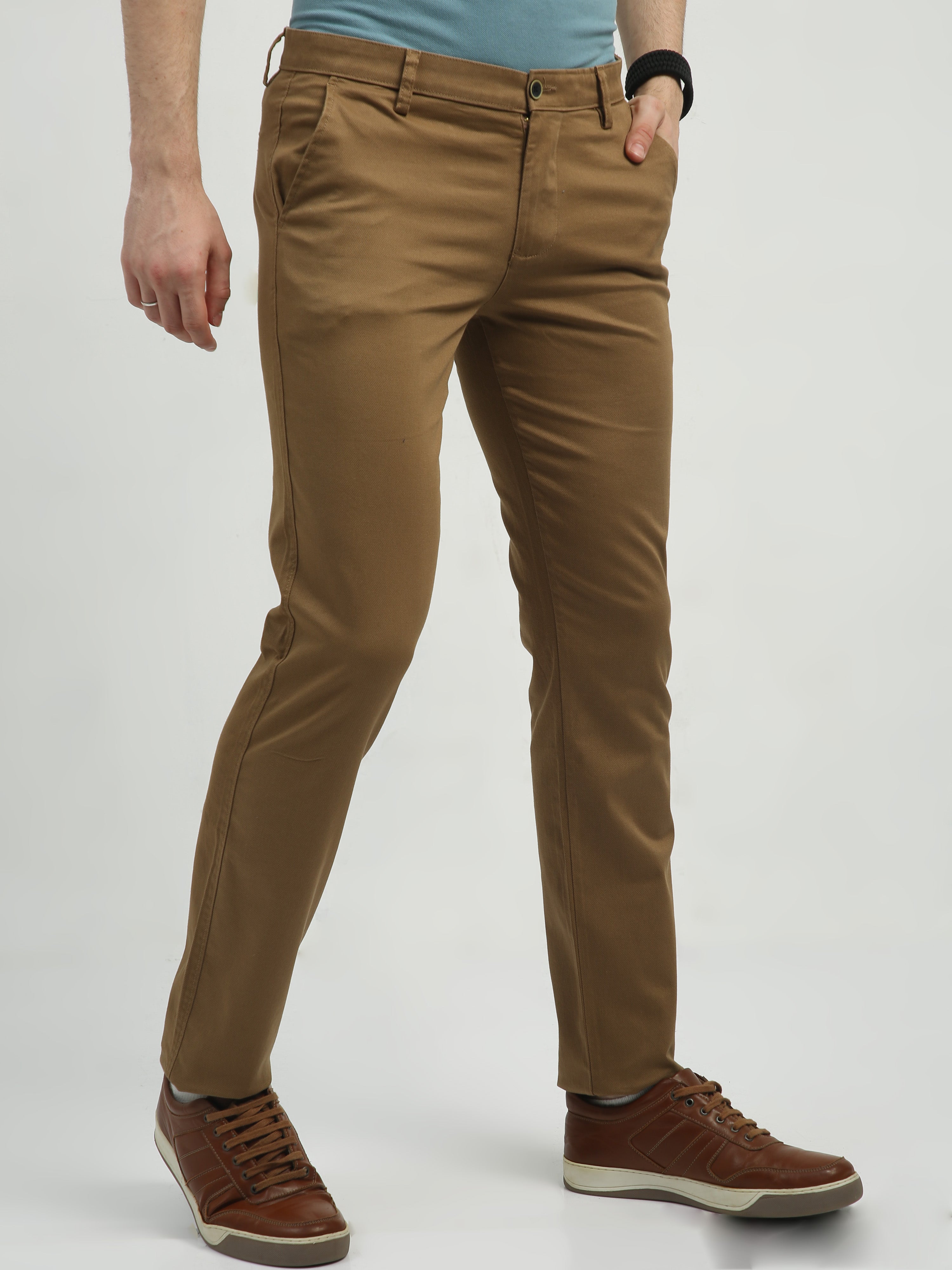 Classic Polo Men's   Chiseled Fit Cotton Trousers | TBO2-29 B-DKHA-CF-LY