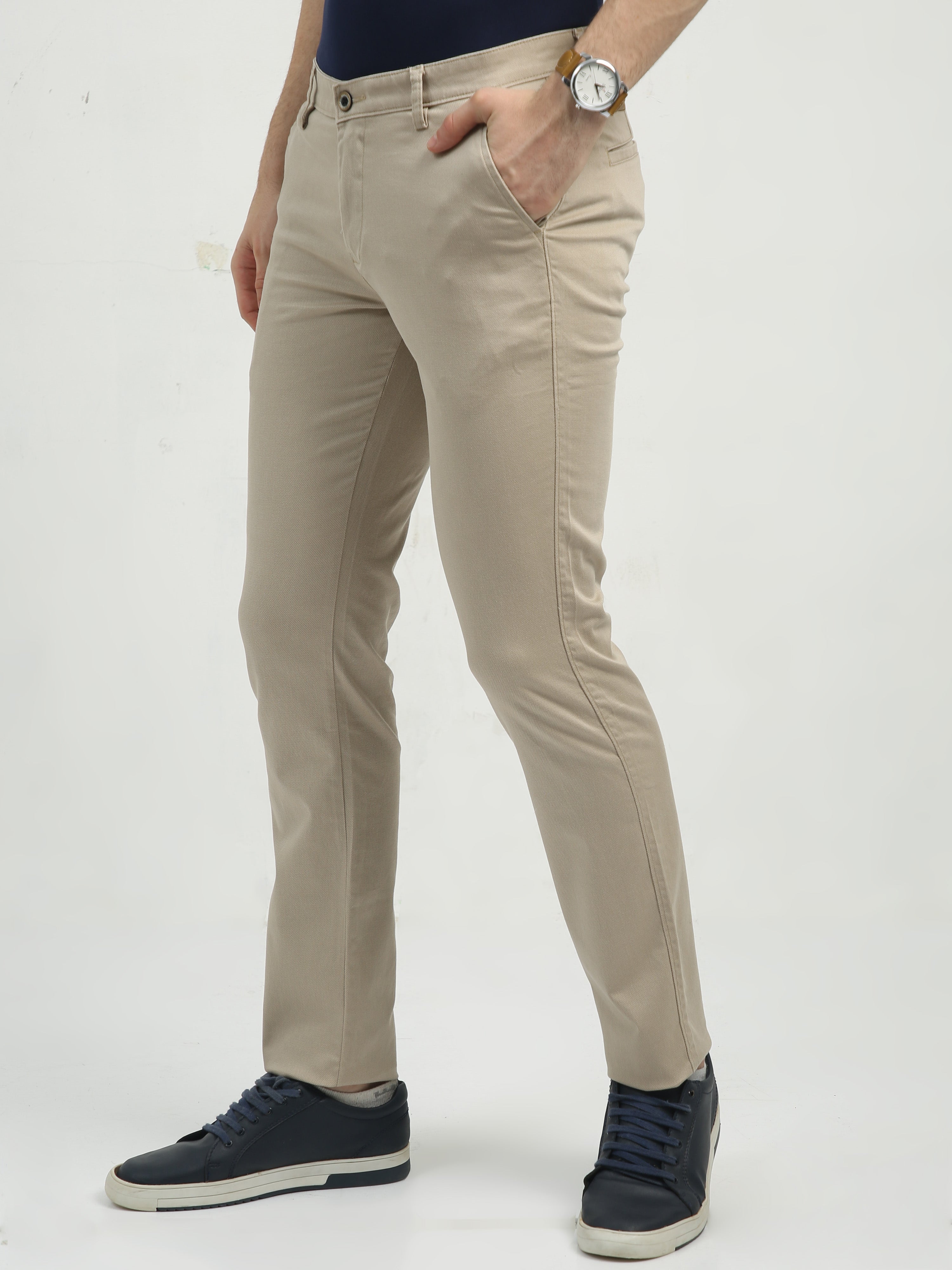 Classic Polo Men's   Chiseled Fit Cotton Trousers | TBO2-29 A-FAW-CF-LY
