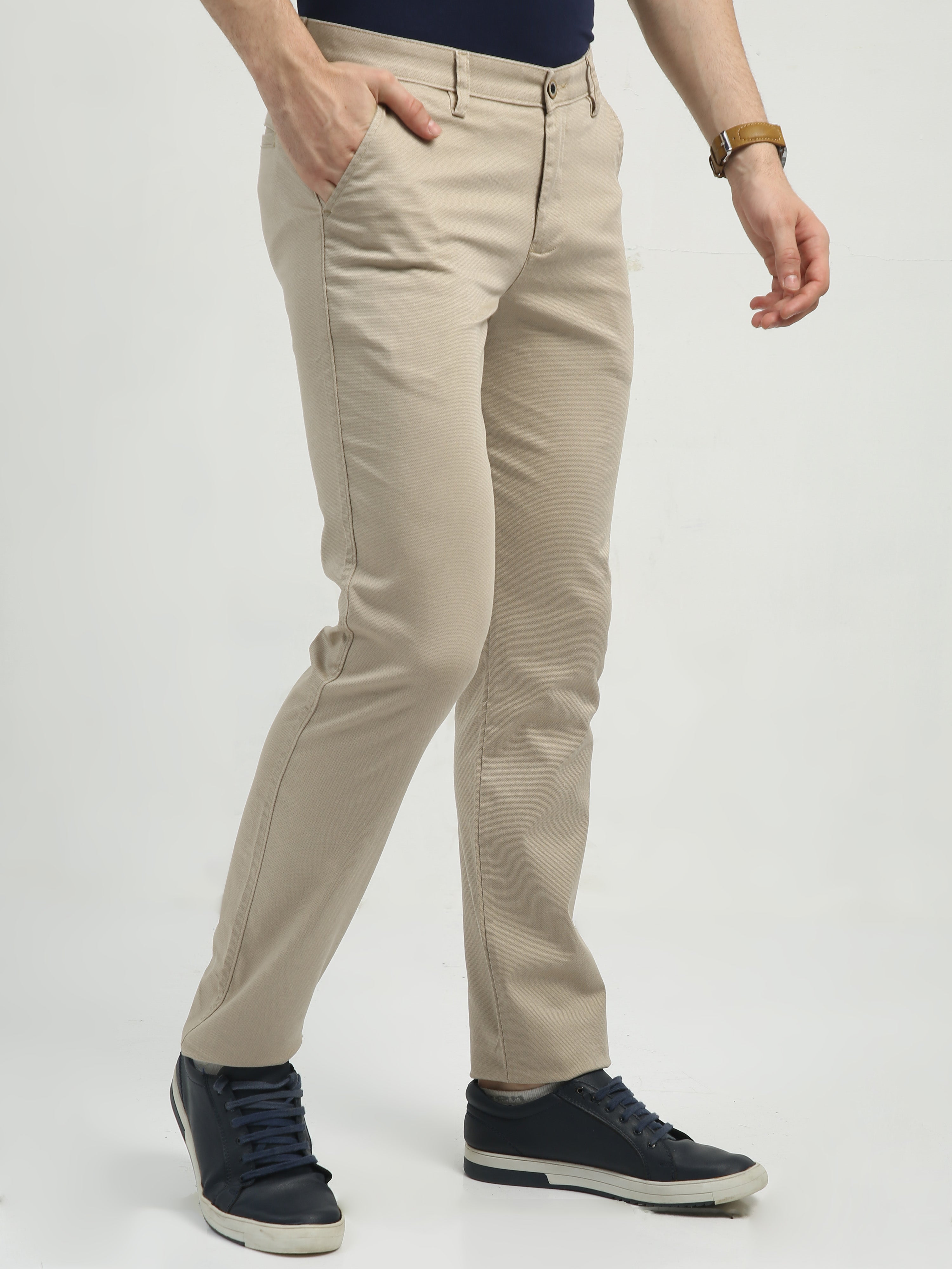 Classic Polo Men's   Chiseled Fit Cotton Trousers | TBO2-29 A-FAW-CF-LY