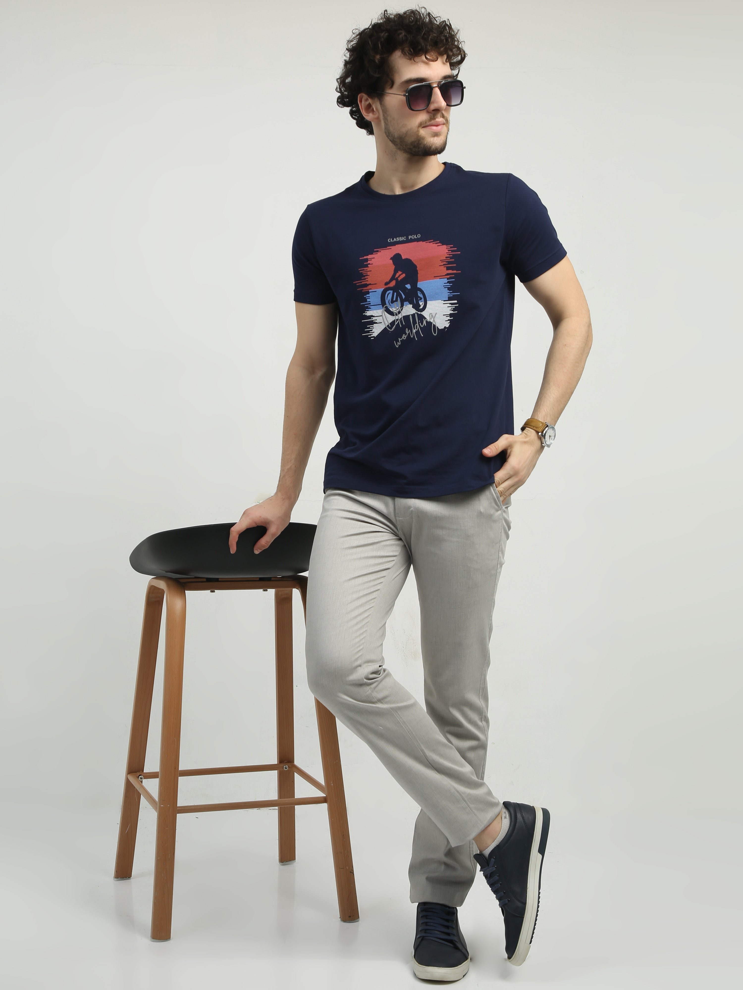 Classic Polo Men's   Chiseled Fit Cotton Trousers | TBO2-30 B-CRM-CF-LY