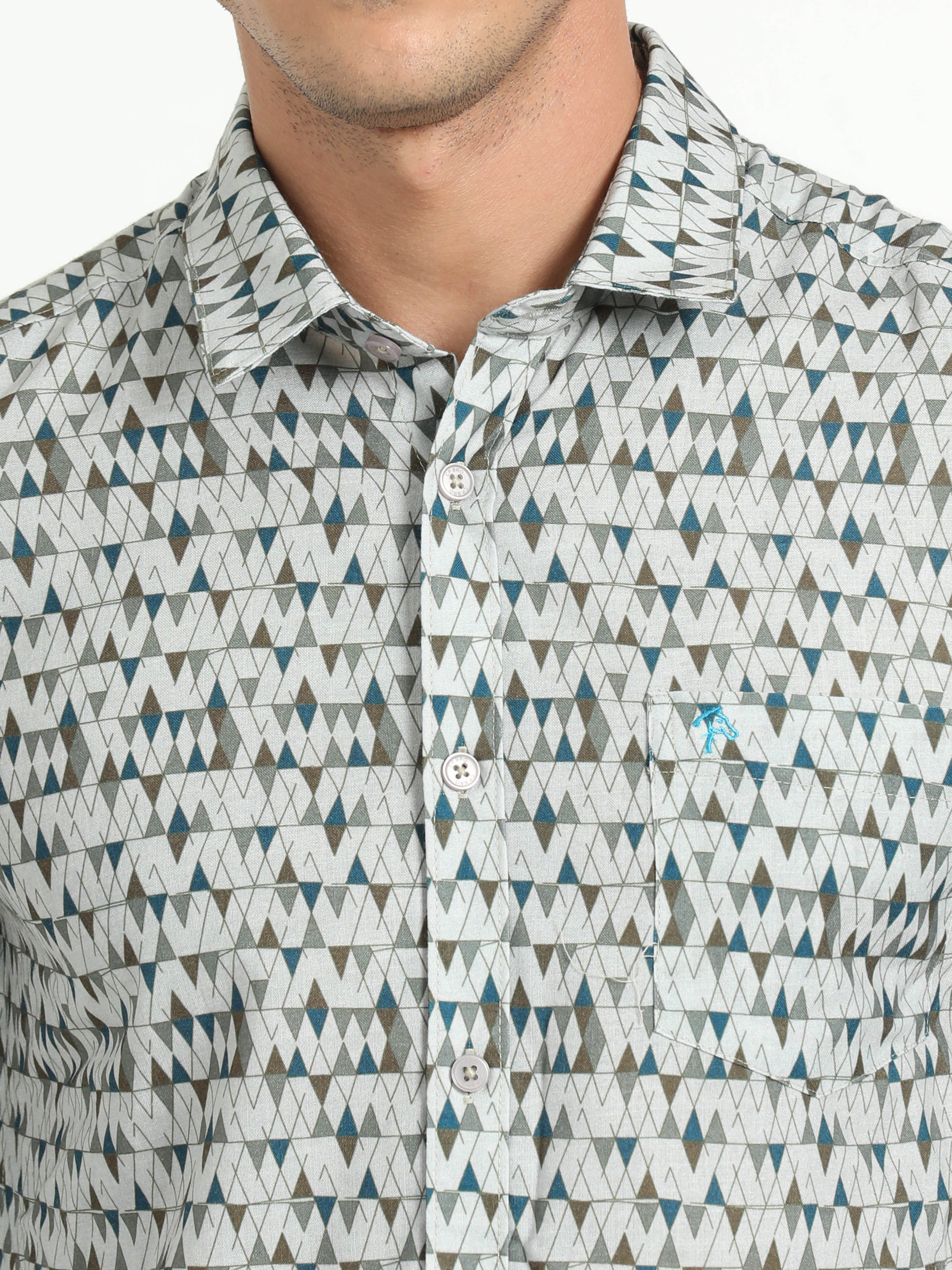 Cp Bro Men's Printed Multi Cotton Full Sleeve Woven Shirt | SBO2-91 B-FS-PRT-BSL