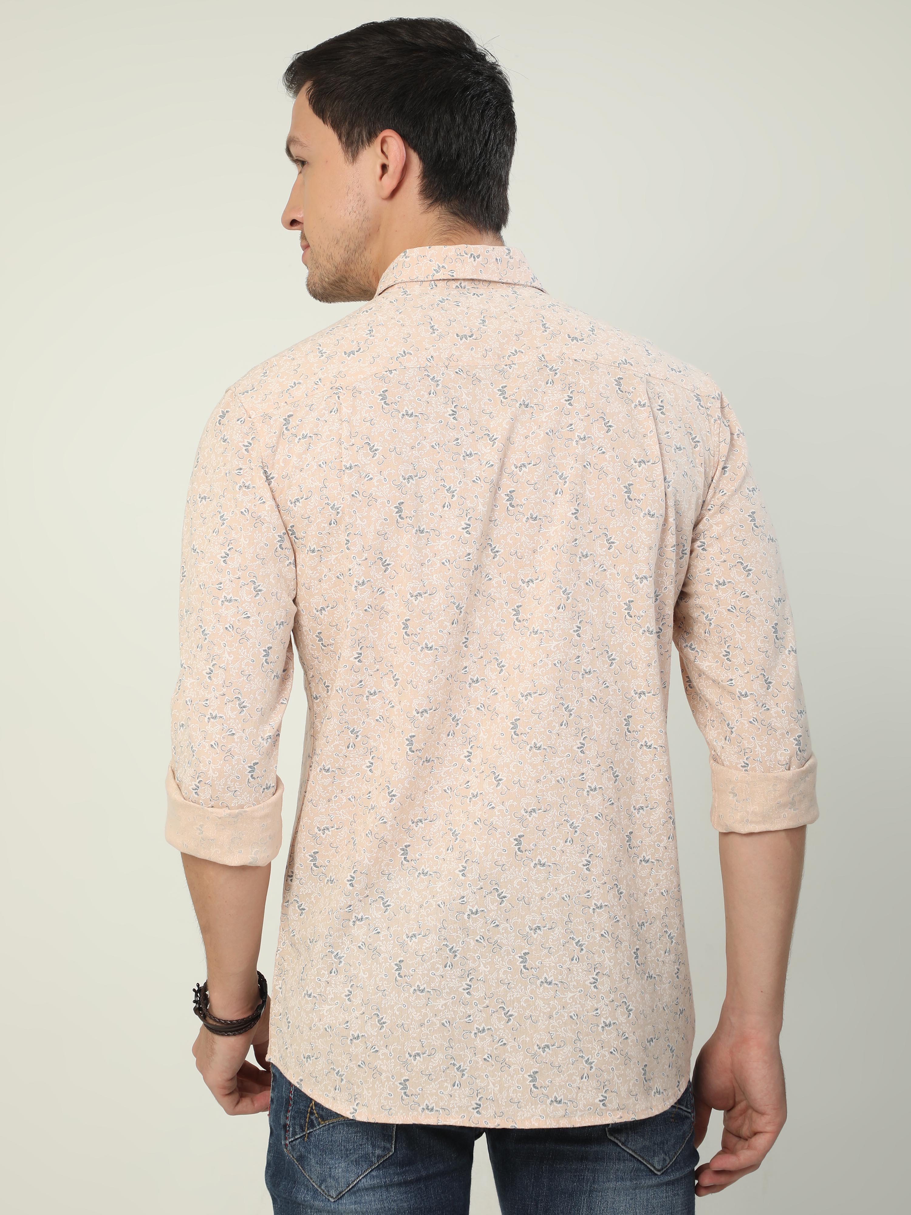Classic Polo Men's Polo Neck Full Sleeve Slim Fit Cotton Woven Shirt | SO2-42 B-FS-PRT-SF