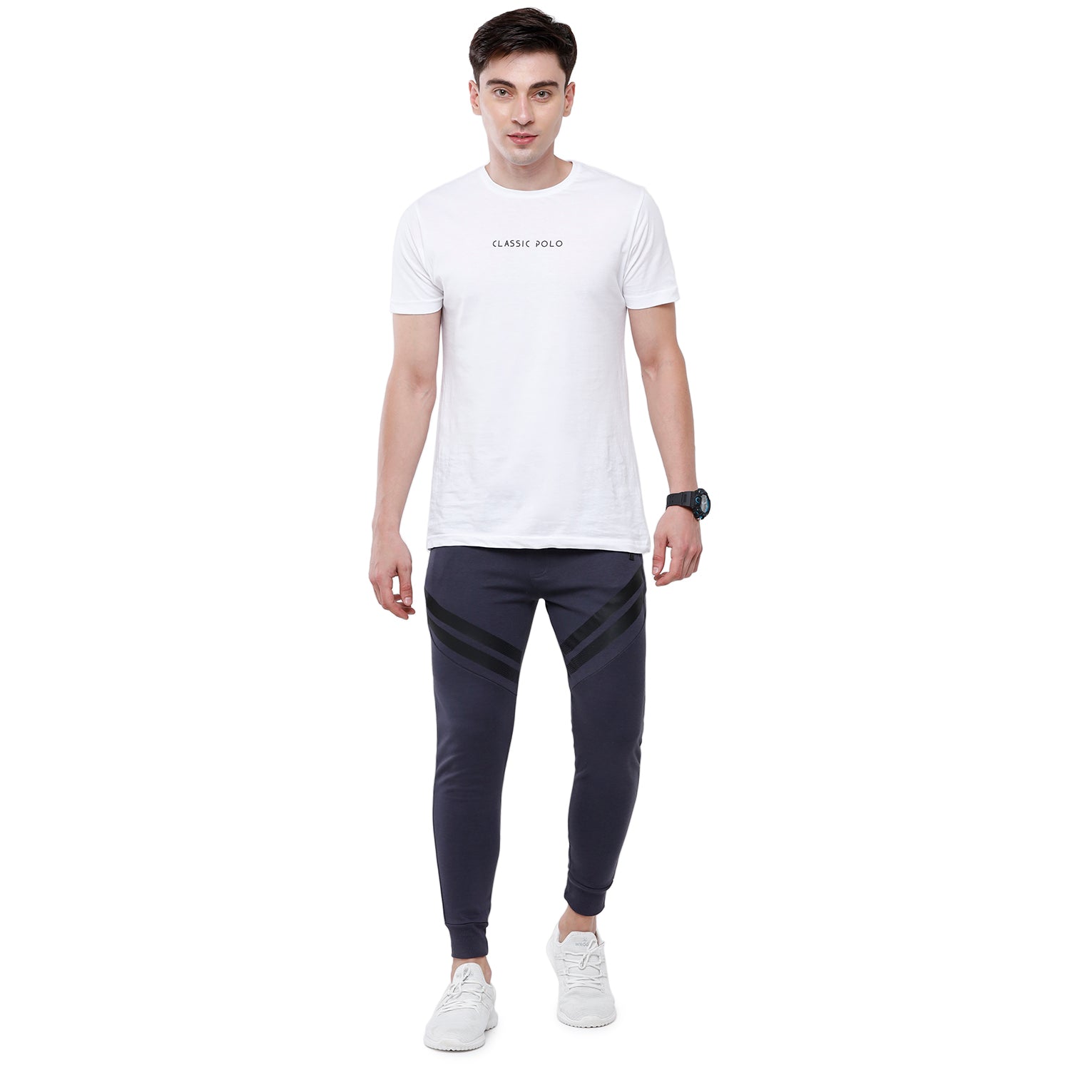 Classic Polo Men's India Ink Solid Mélange Slim Fit Comfy Jogger Pant - Gioz-06 A Track Pants Classic Polo 