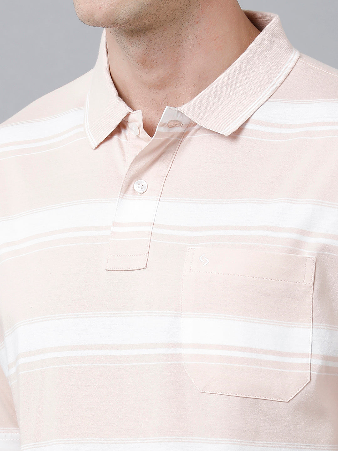 Classic Polo Men's Cotton Half Sleeve Striped Authentic Fit Polo Neck Multicolor Color T-Shirt | Ap - 86 B