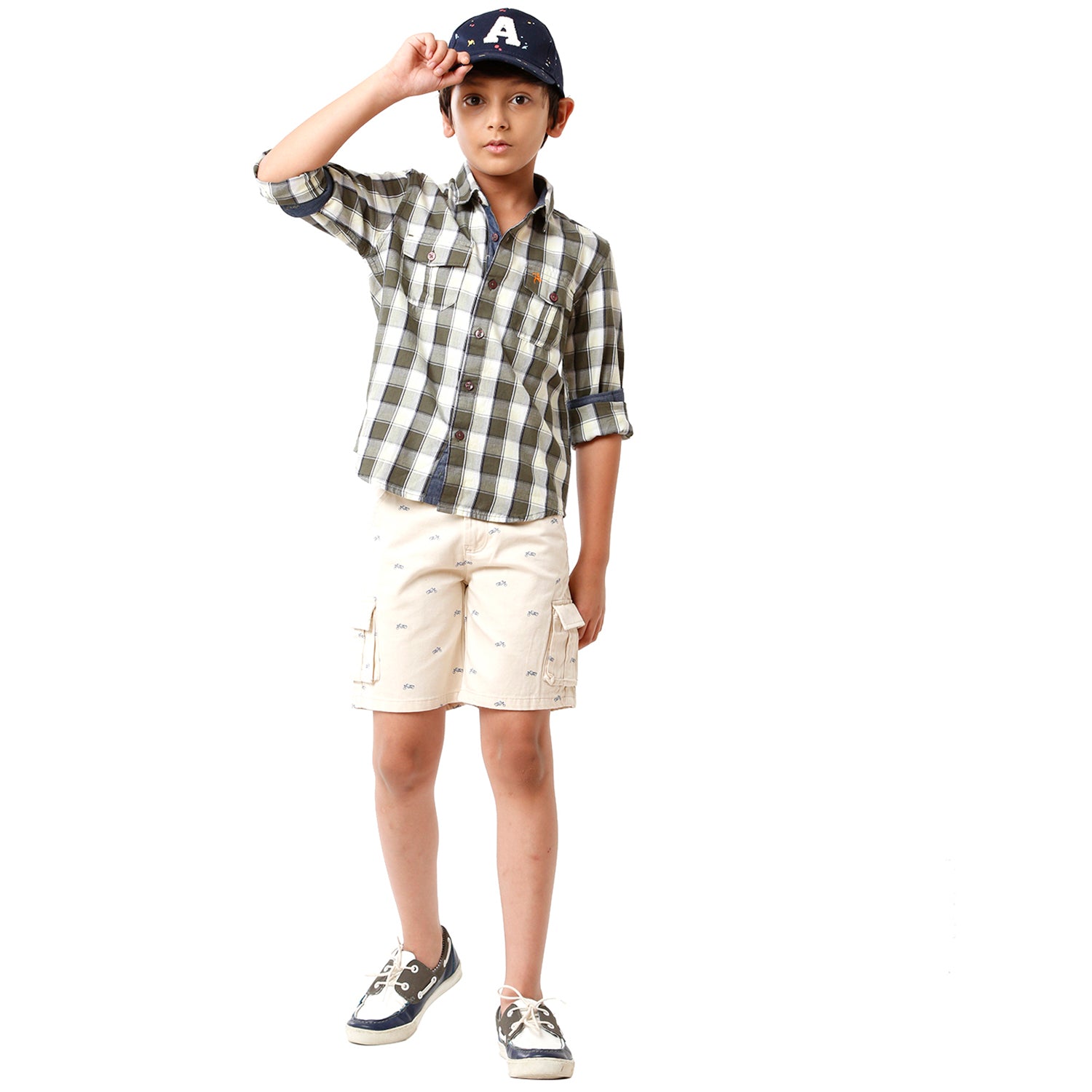 Classic Polo Bro Boys Checked Full Sleeve Slim Fit Multicolor Shirt - BBSH S1 16 B Shirts Classic Polo 