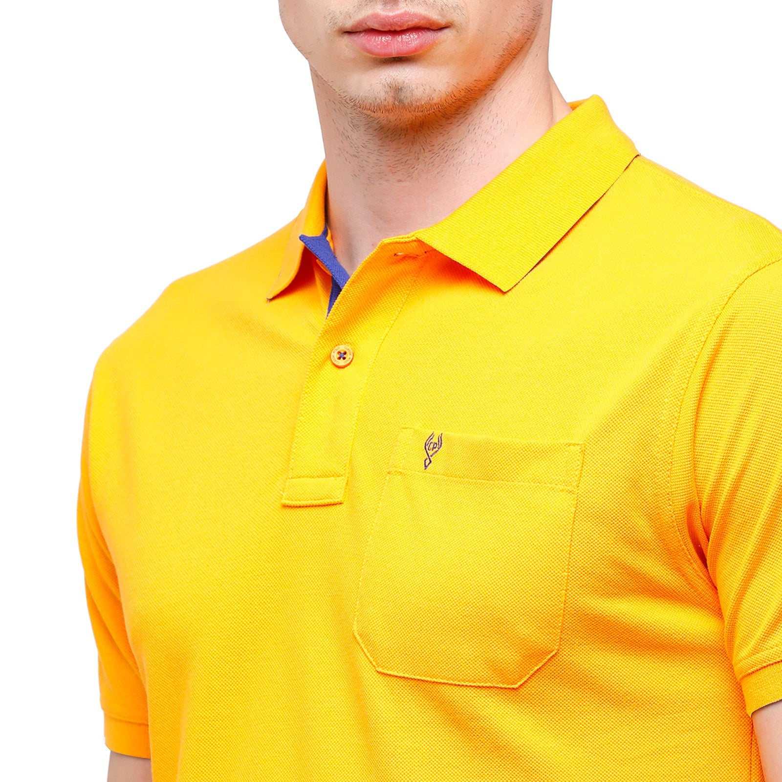 Men's Orange Polo Authentic Fit T-Shirt - SSN 213 T-shirt Classic Polo 