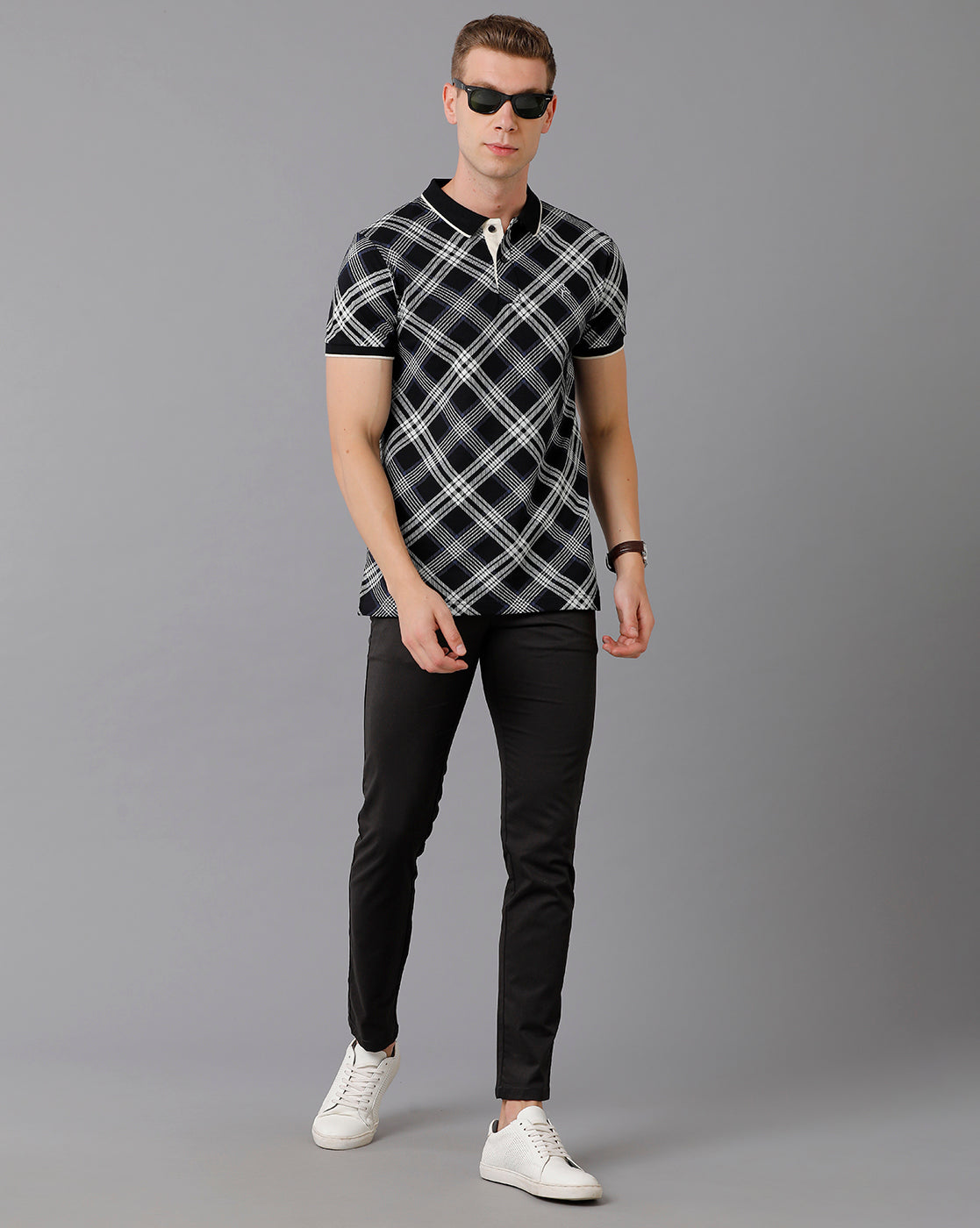 CP BRO Men's Cotton Printed Slim Fit Multicolor T-Shirt | Brp - 341 A