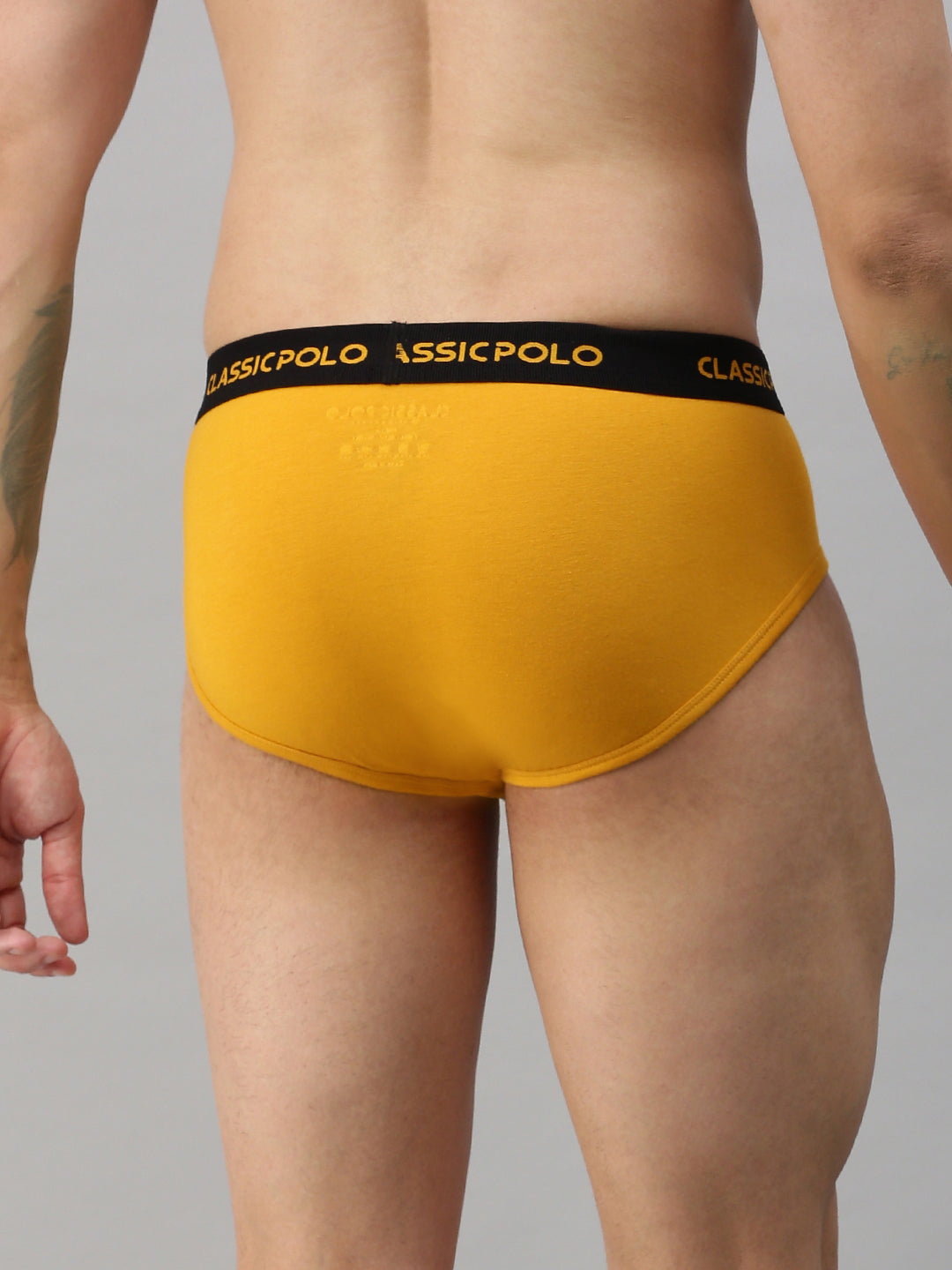 Classic Polo Men's Modal Solid Brief | Scarce - Yellow