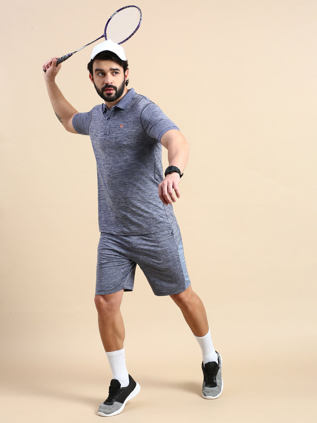 Classic Polo Men's Bottom Polyester Grey Slim Fit Active Wear Shorts | GEN-X-SHORTS-03 C