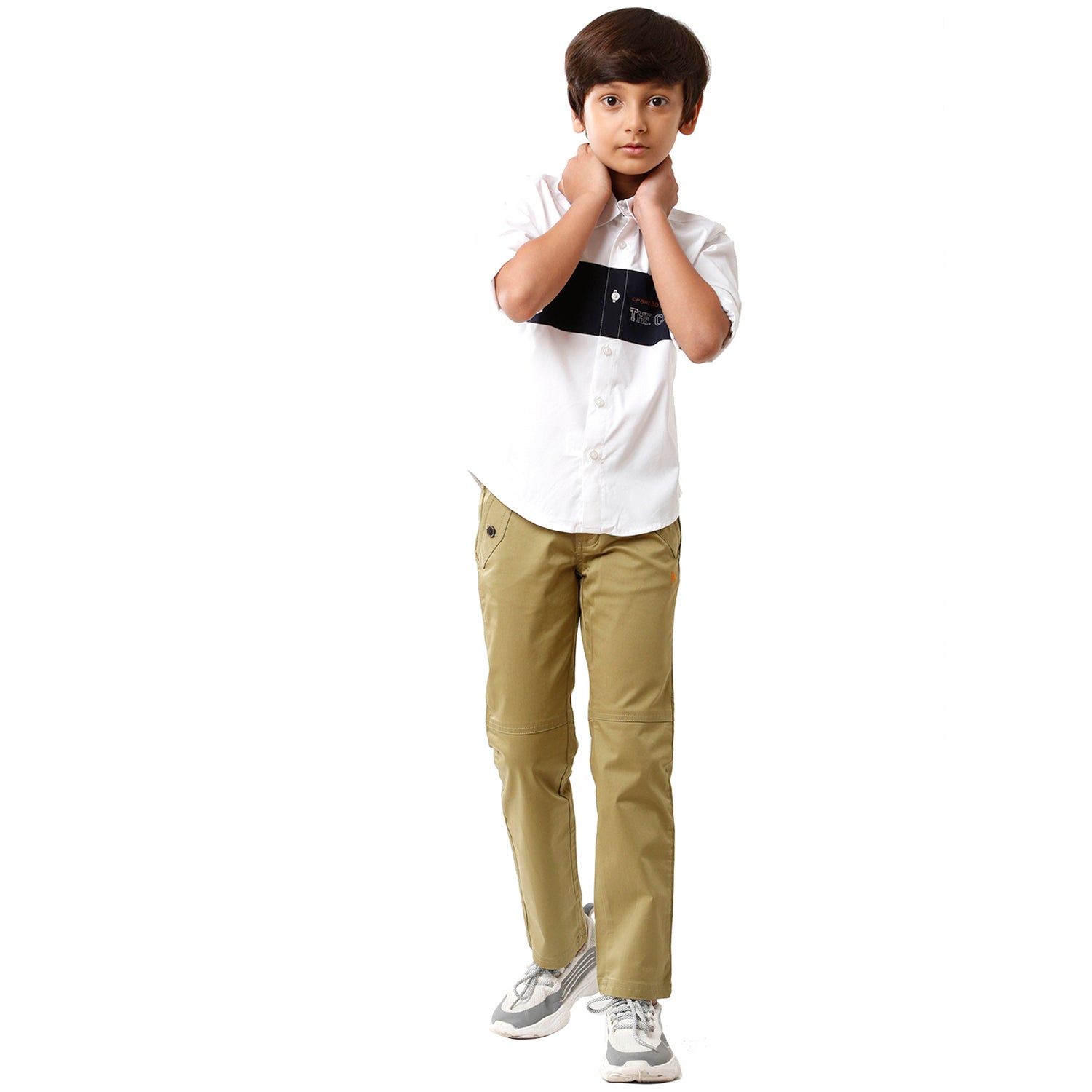 Classic Polo Bro Boys Solid Full Sleeve Slim Fit White Color Shirt - BBSH S2 39 F Shirts Classic Polo 