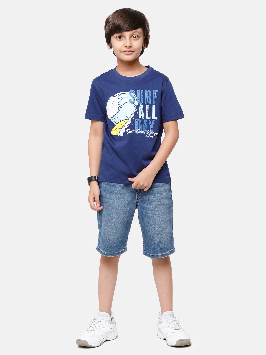 CP Boys Blue Slim Fit Round Neck T-Shirt T-shirt Classic Polo 