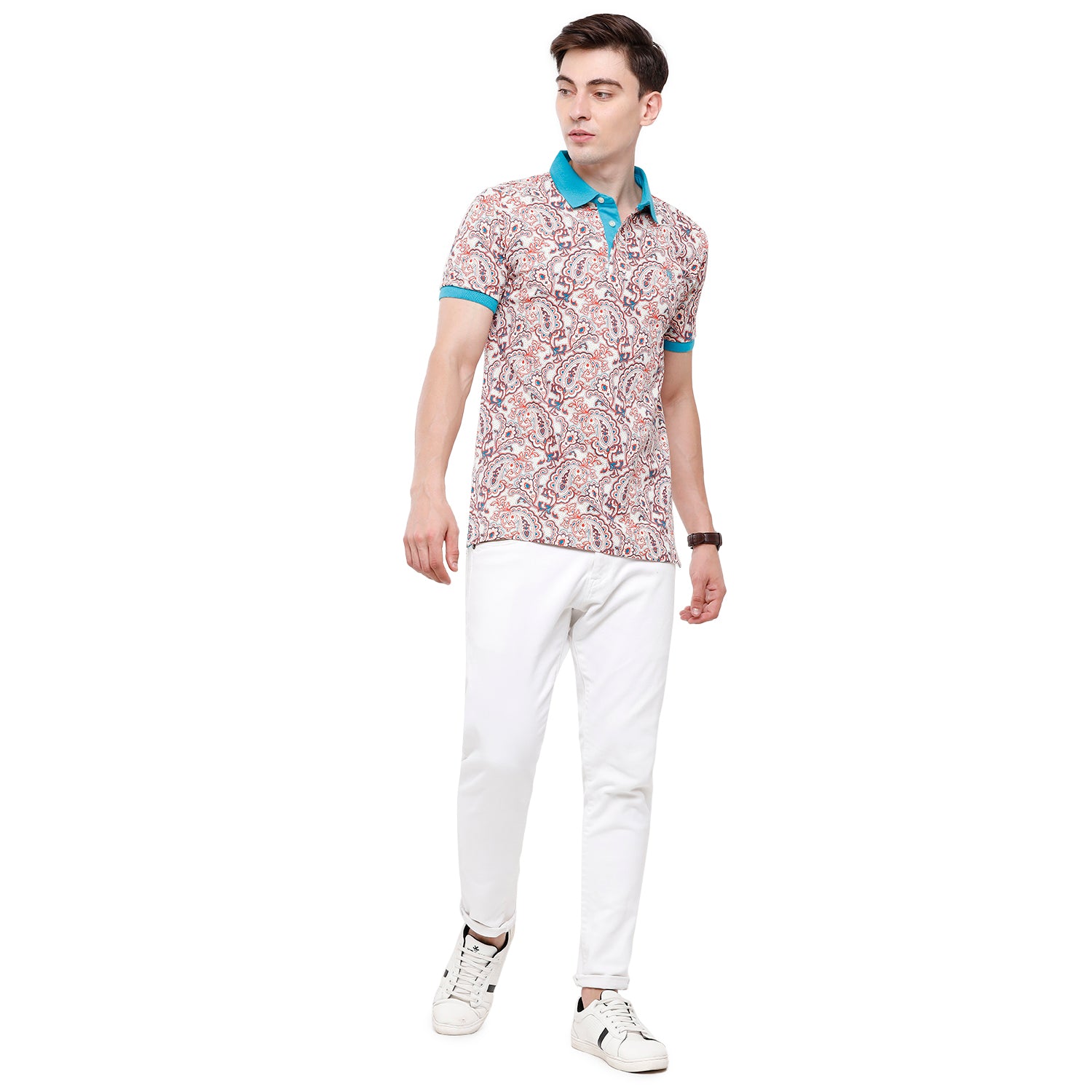 Swiss Club Mens Printed Half Sleeve Slim Fit T-Shirt (STAG - 205 B SF P) T-shirt Swiss Club 
