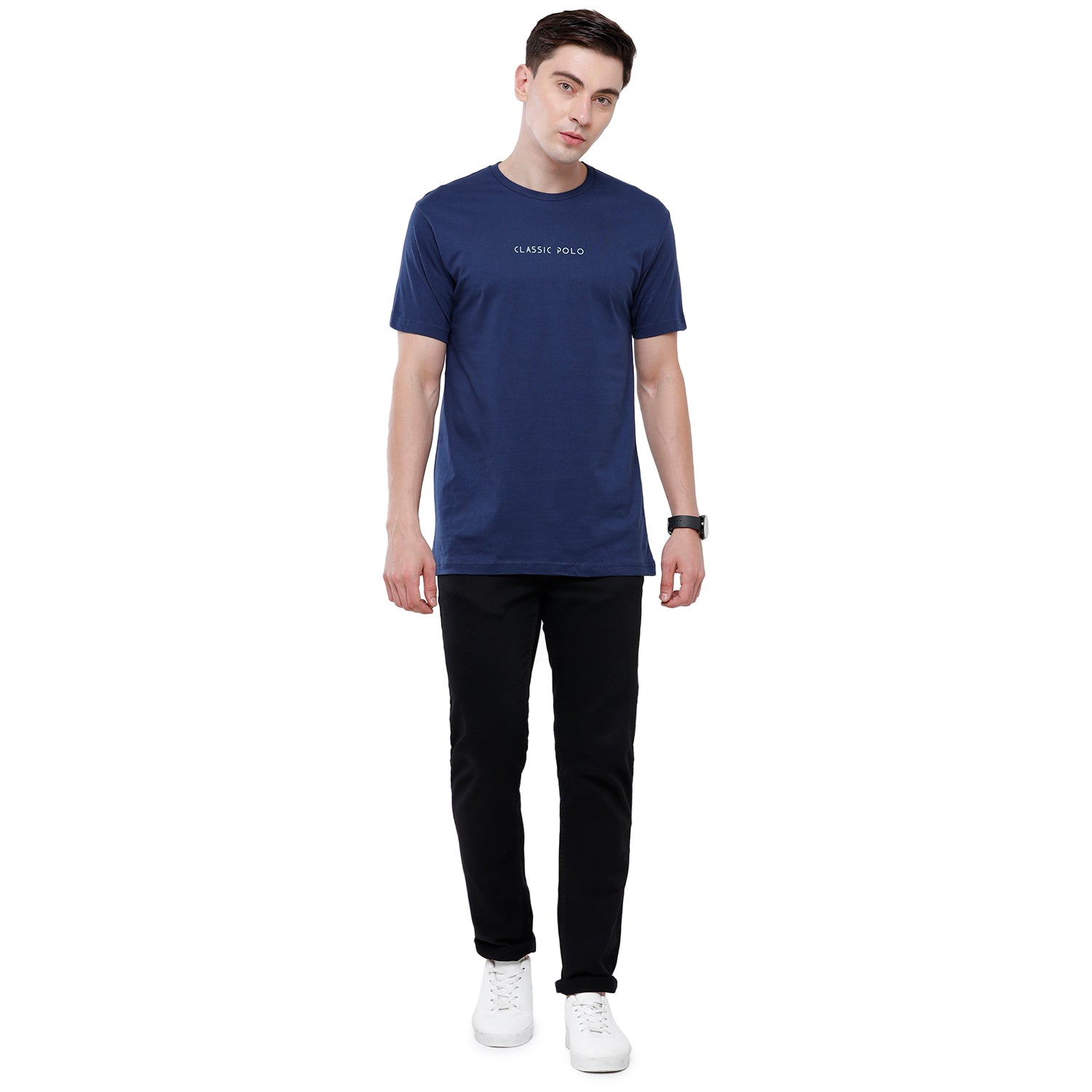 Classic polo Men's Basic Solid Single Jersey Crew Half Sleeve Slim Fit T-Shirt ( Trio Pack) - Ceres - 05 Classic Polo 