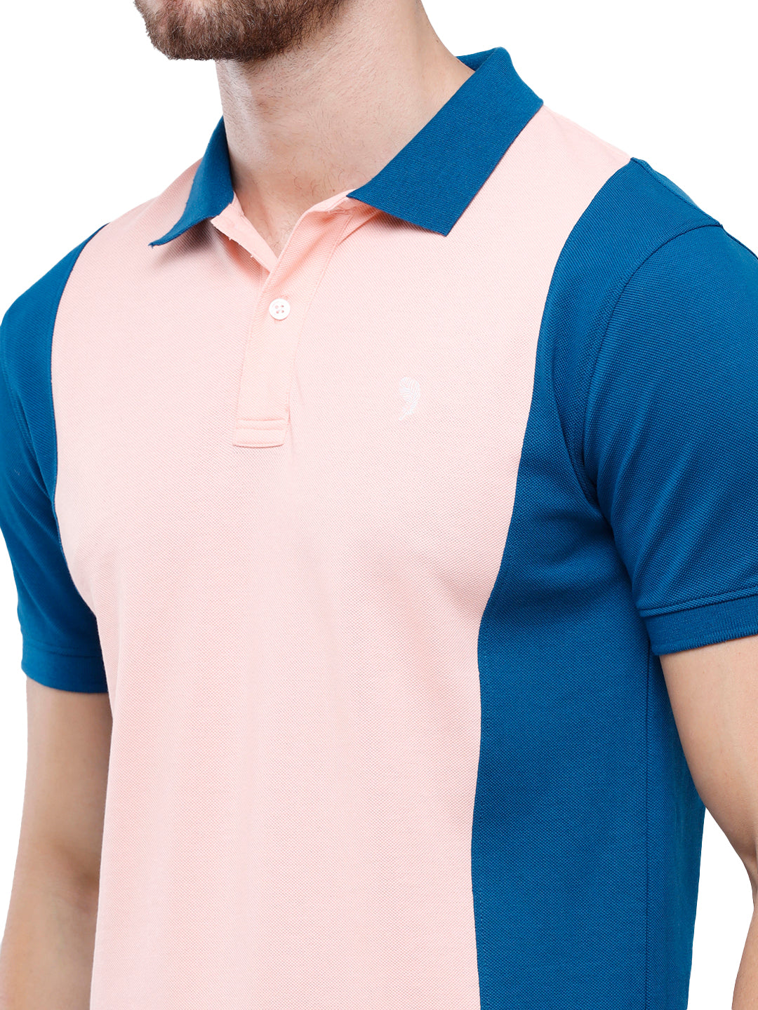 Swiss Club Mens Color Block Slim Fit Half Sleeve Polo Neck T-Shirt (STAG - 210 B SF P) T-shirt Swiss Club 